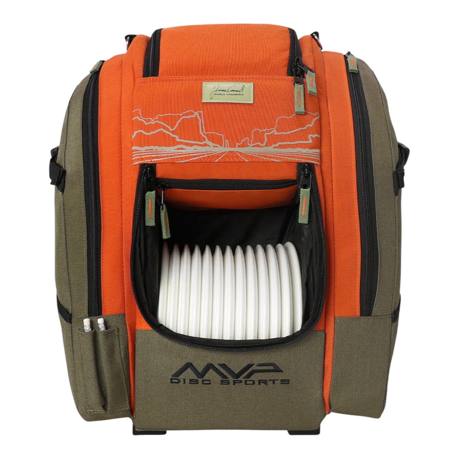 MVP Disc Sports Voyager Slim Backpack (James Conrad) Disc Golf