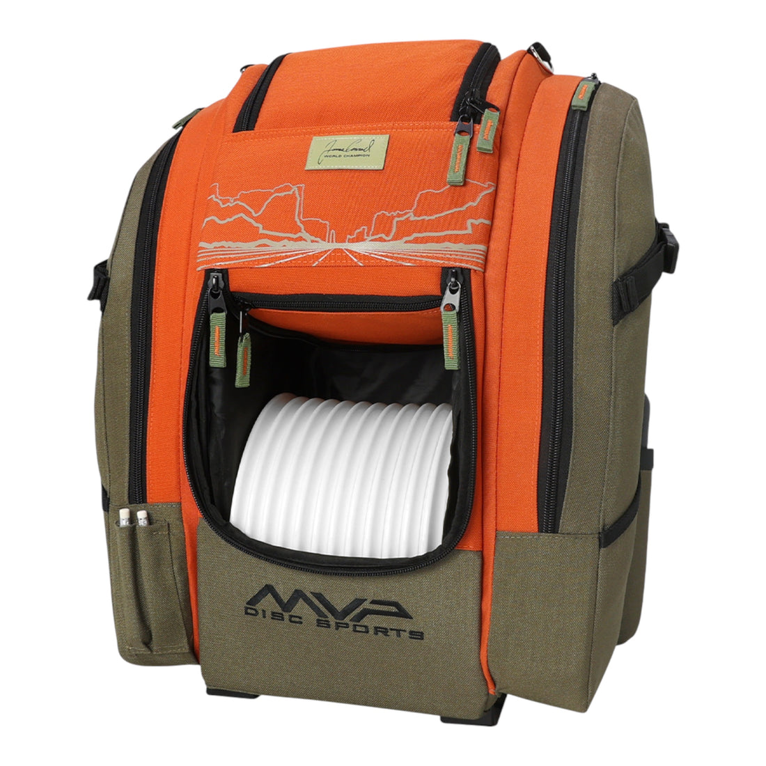 MVP Disc Sports Voyager Slim Backpack (James Conrad) Disc Golf