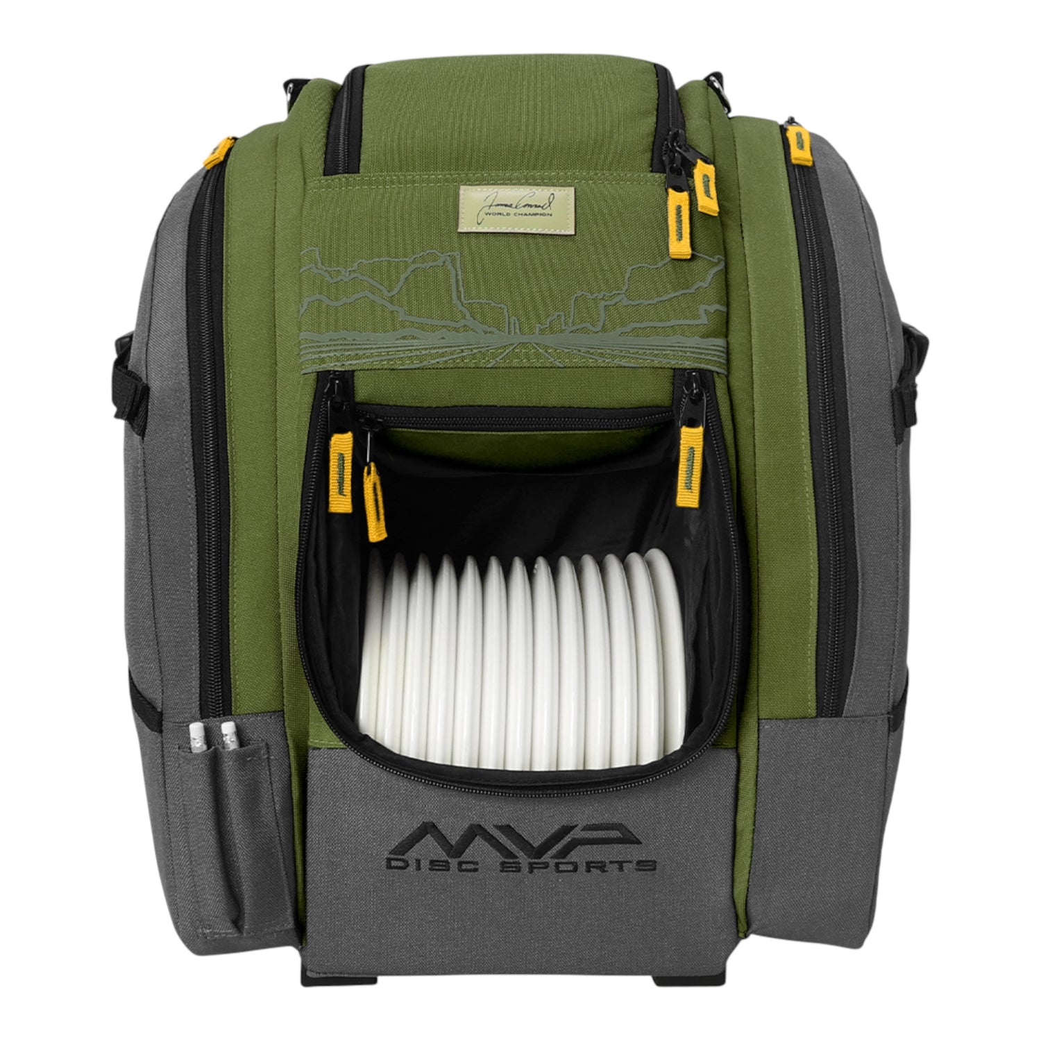 MVP Disc Sports Voyager Slim Backpack (James Conrad) Disc Golf