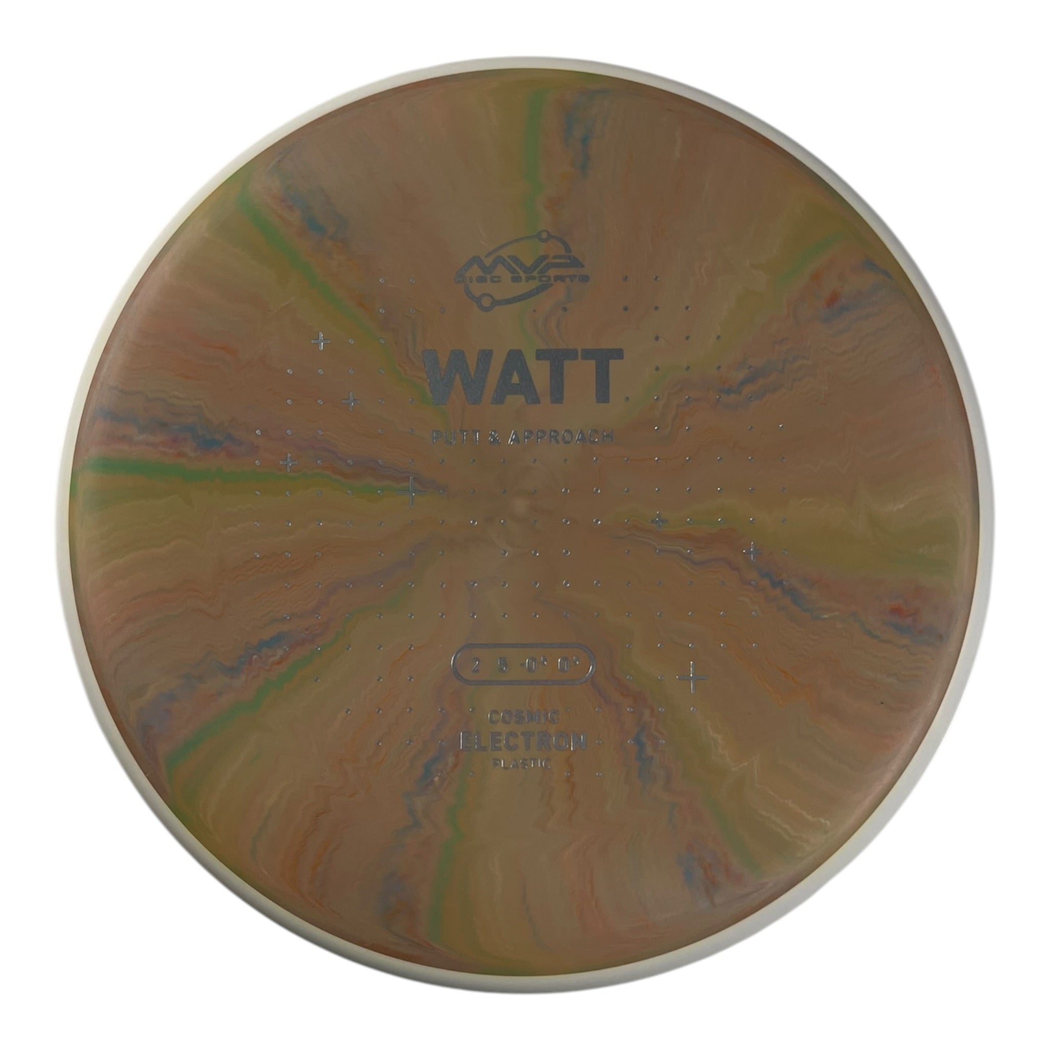 MVP Disc Sports Watt | Cosmic Electron | Brown/White 168g (Project Lab Coat) Disc Golf