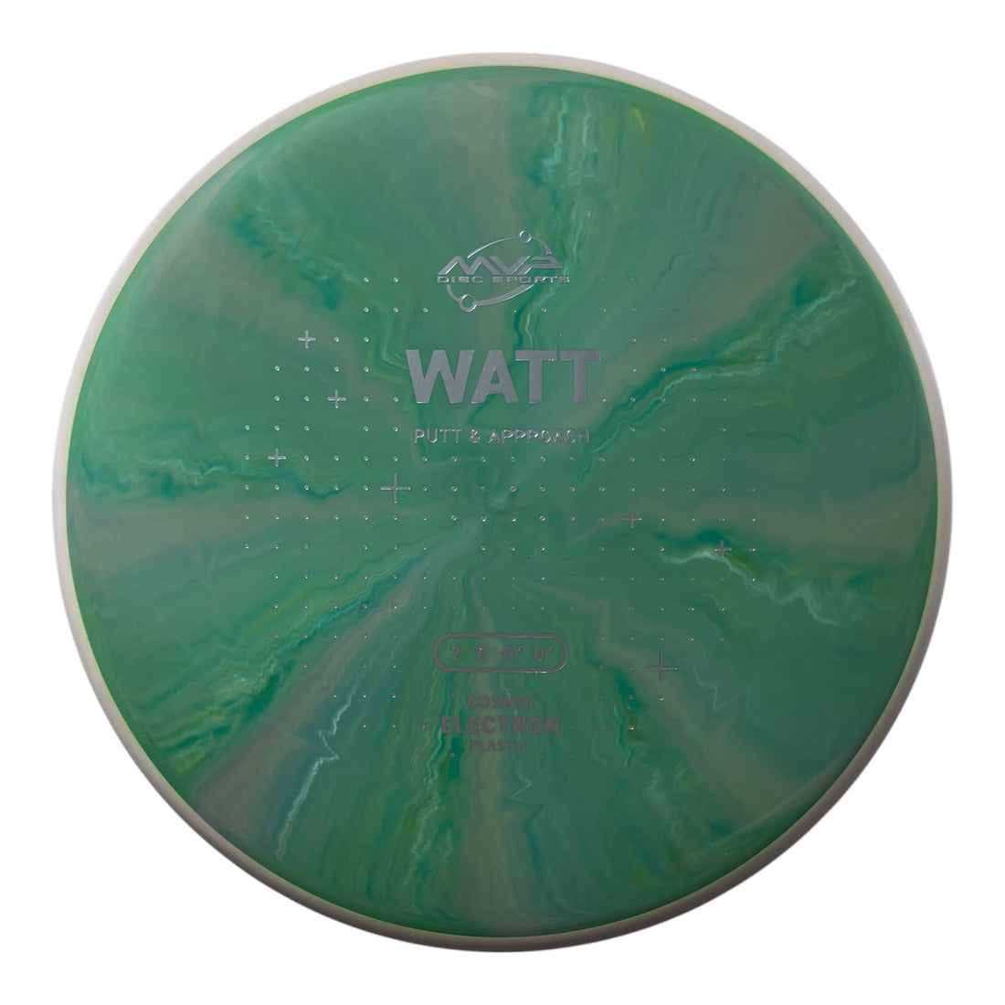MVP Disc Sports Watt | Cosmic Electron | Green/White 167-173g (Project Lab Coat) Disc Golf