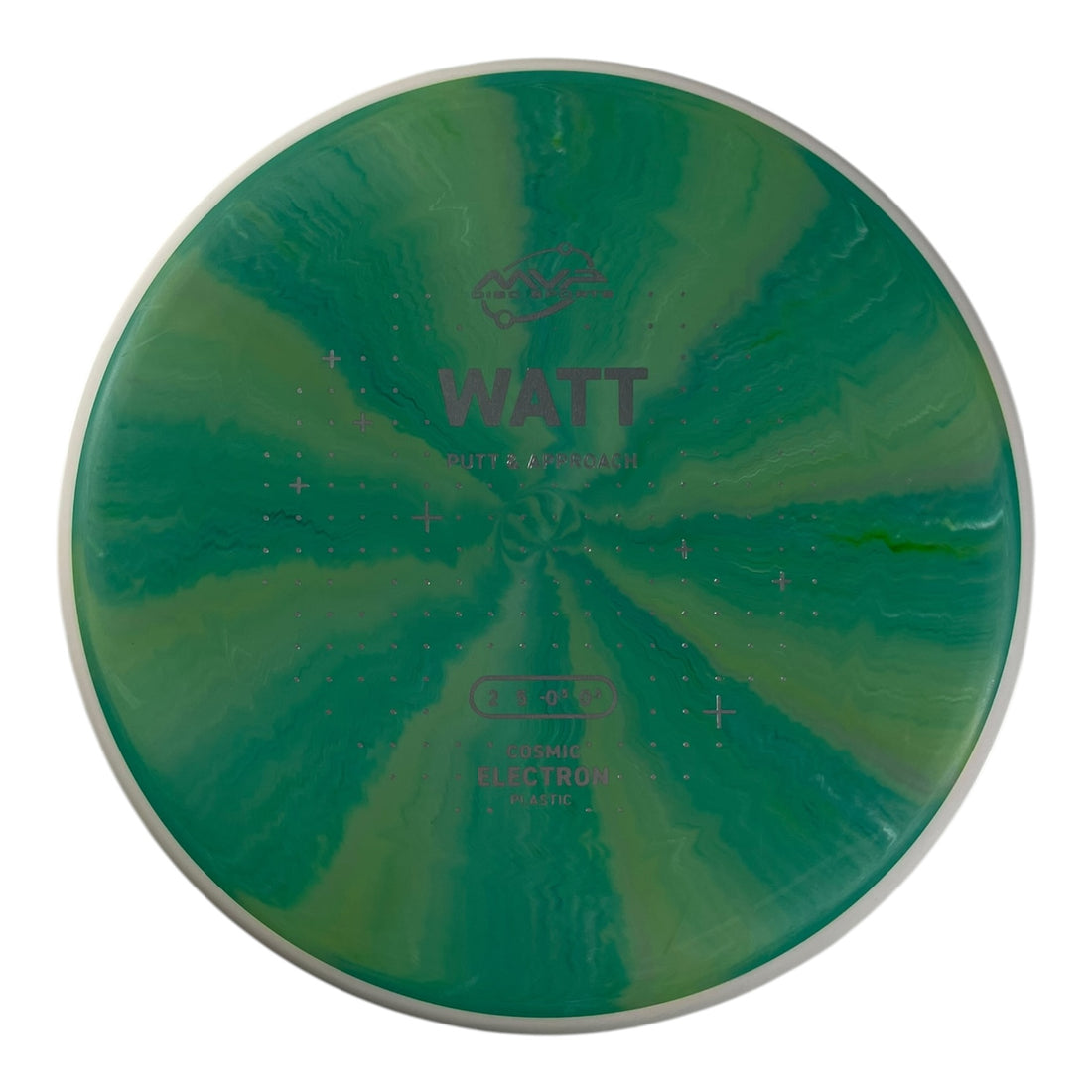 MVP Disc Sports Watt | Cosmic Electron | Green/White 167g (Project Lab Coat) Disc Golf