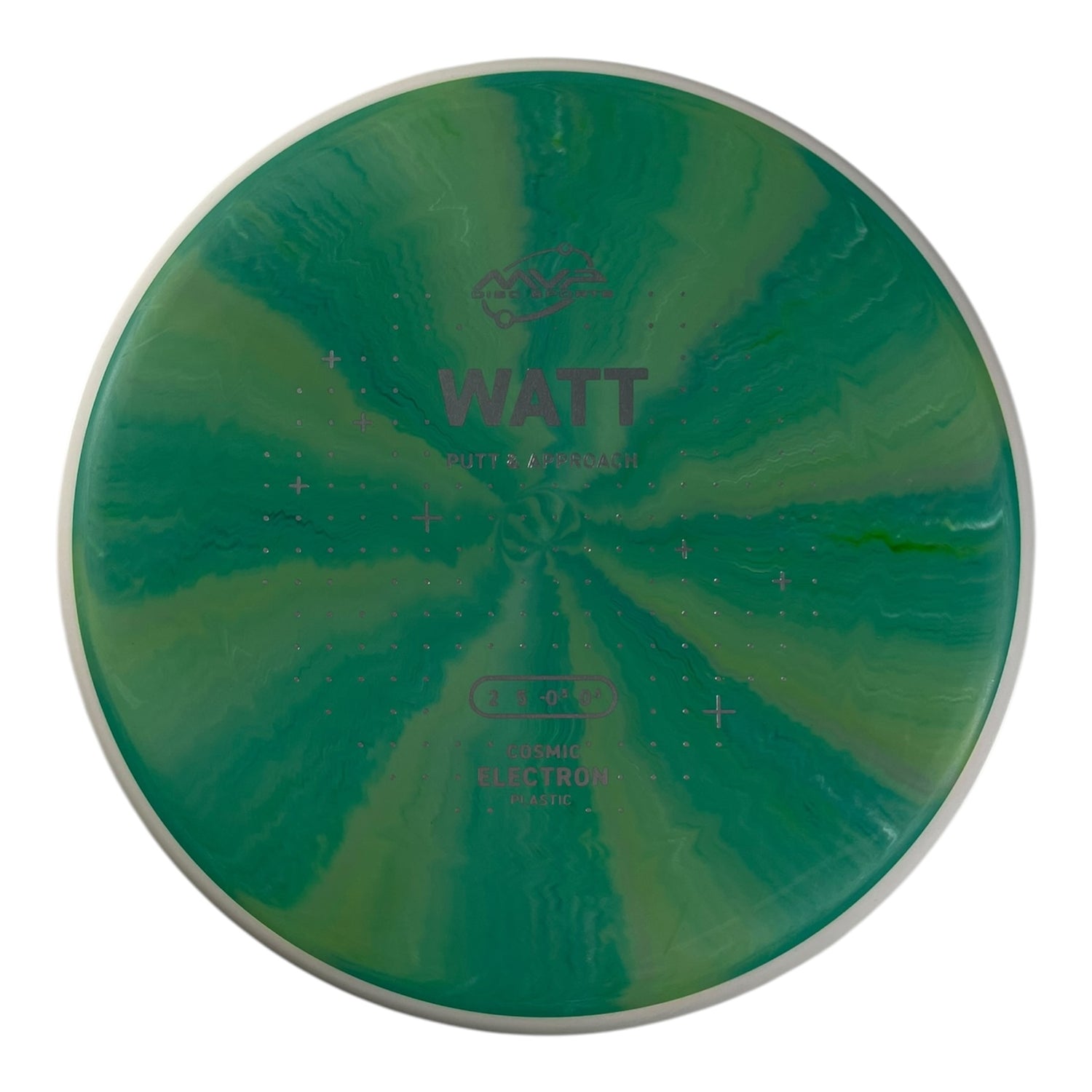 MVP Disc Sports Watt | Cosmic Electron | Green/White 167g (Project Lab Coat) Disc Golf