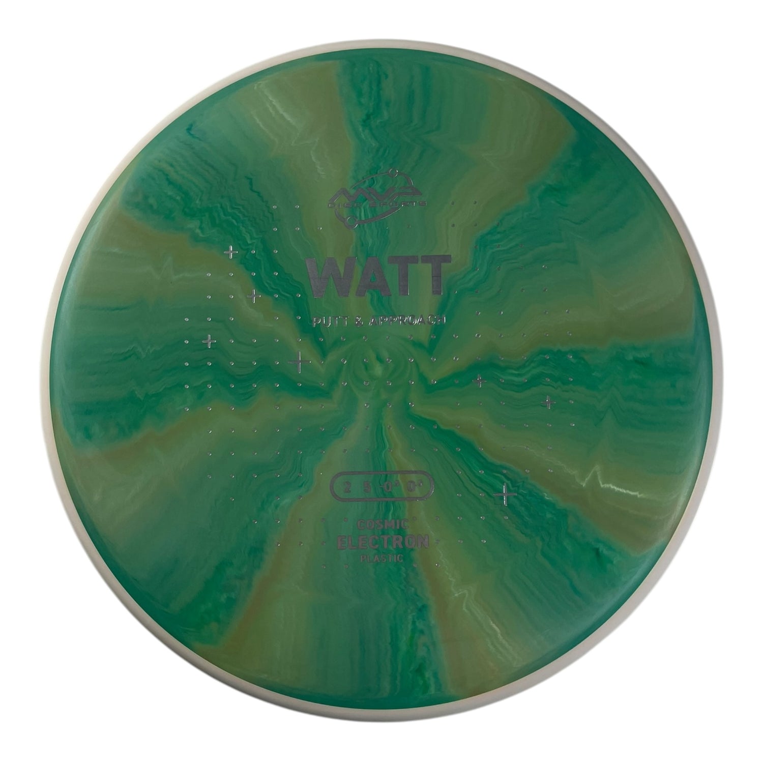 MVP Disc Sports Watt | Cosmic Electron | Green/White 172g (Project Lab Coat) Disc Golf