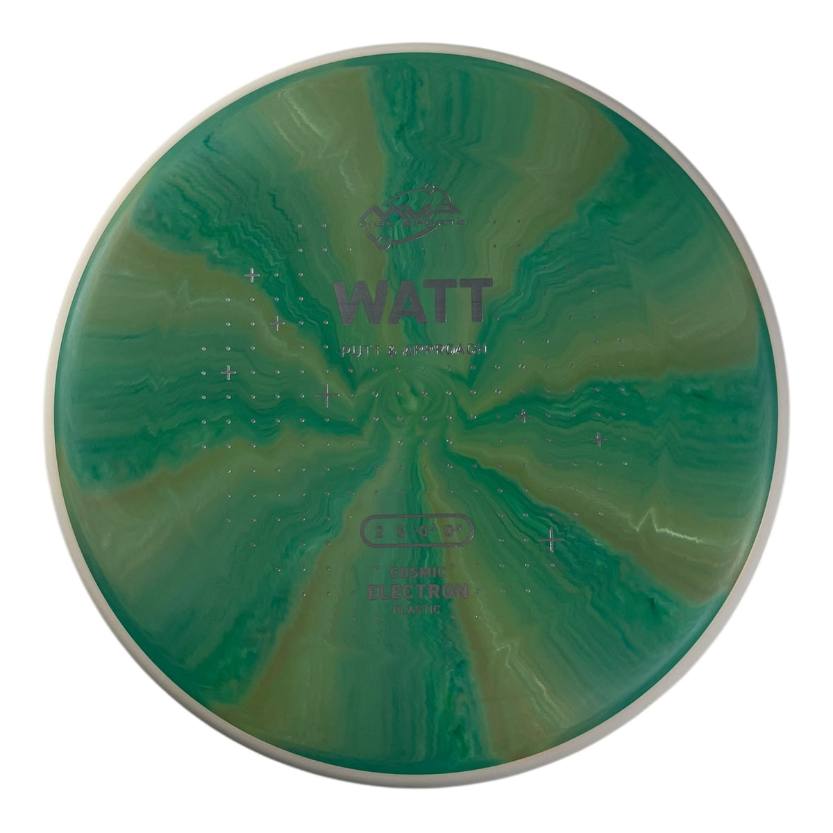 MVP Disc Sports Watt | Cosmic Electron | Green/White 172g (Project Lab Coat) Disc Golf