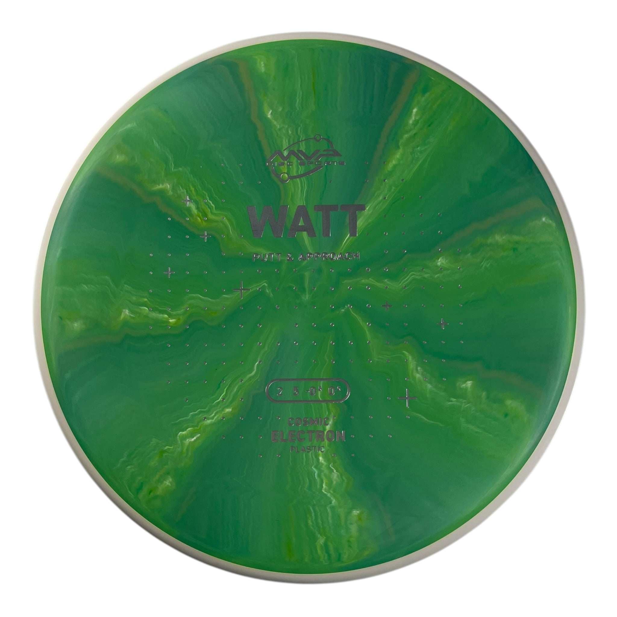 MVP Disc Sports Watt | Cosmic Electron | Green/White 174g (Project Lab Coat) Disc Golf