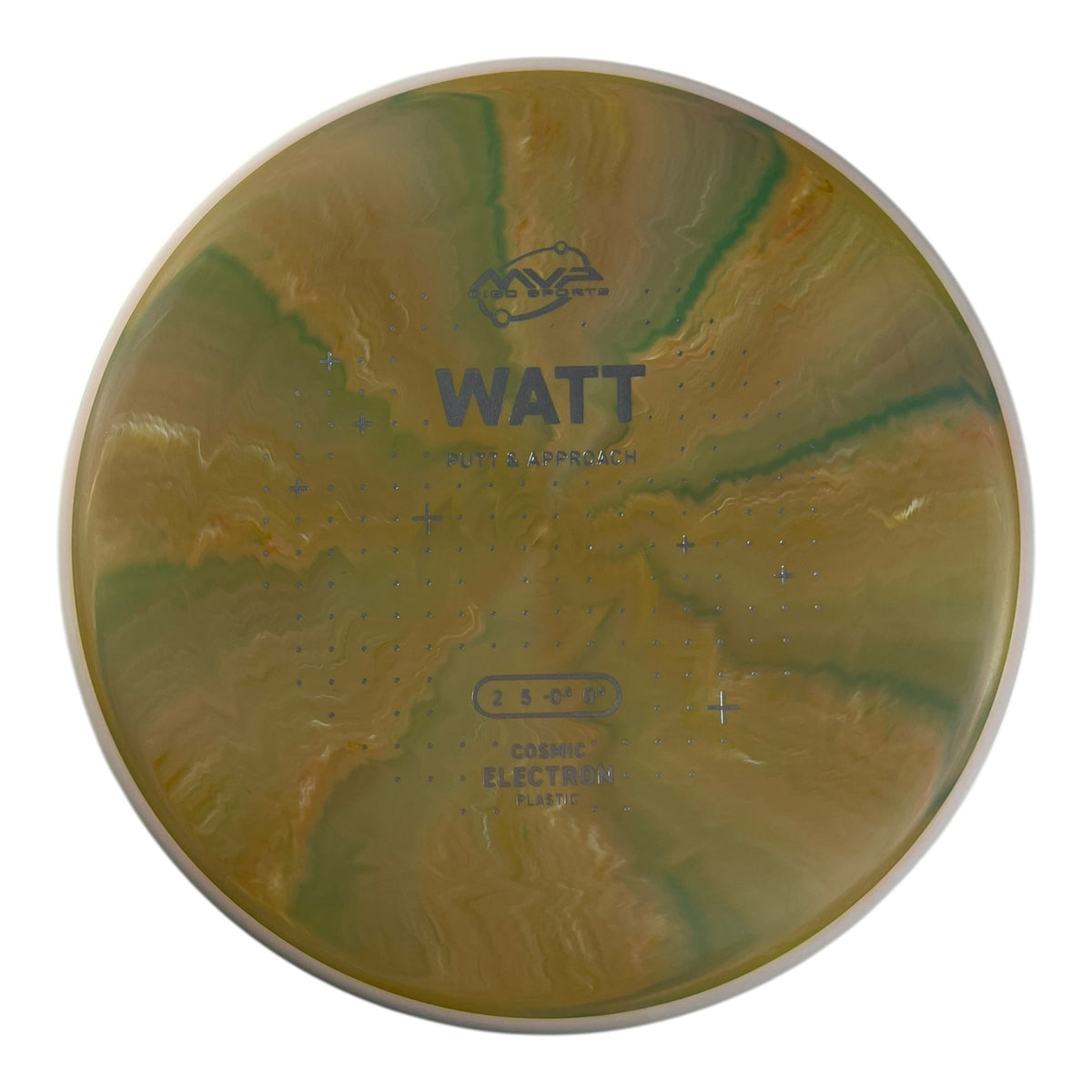MVP Disc Sports Watt | Cosmic Electron | Yellow/White 168g (Project Lab Coat) Disc Golf
