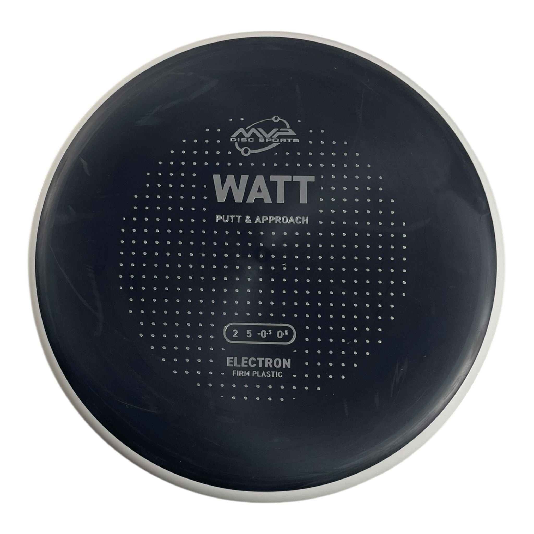 MVP Disc Sports Watt | Electron Firm | Black/White 169-173g (Project Lab Coat) Disc Golf
