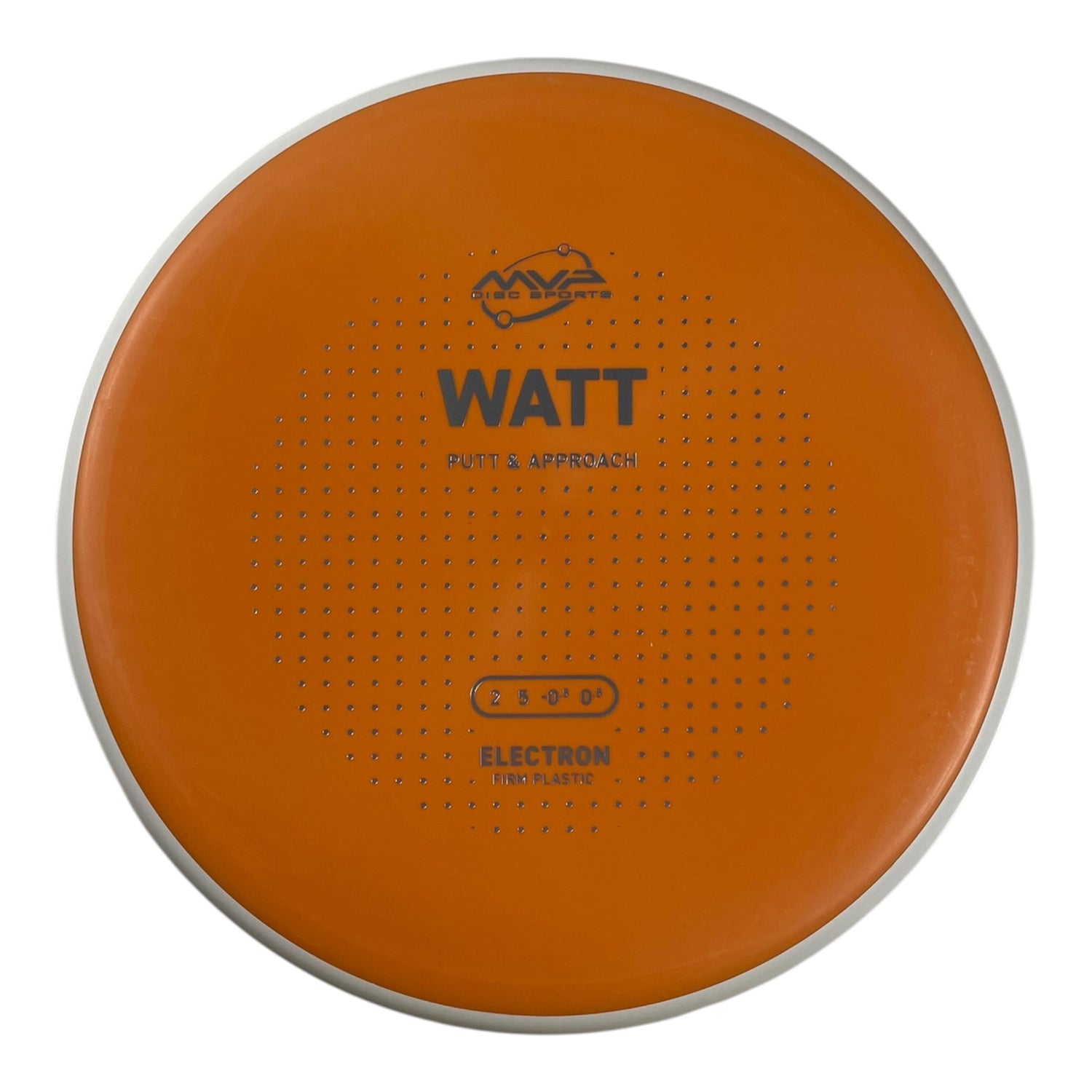 MVP Disc Sports Watt | Electron Firm | Orange/White 169g (Project Lab Coat) Disc Golf