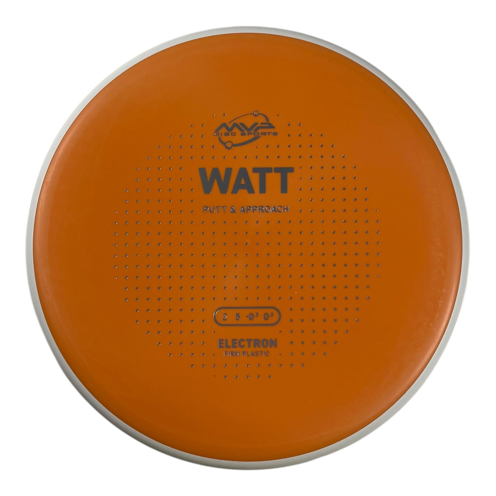 MVP Disc Sports Watt | Electron Firm | Orange/White 169g (Project Lab Coat) Disc Golf