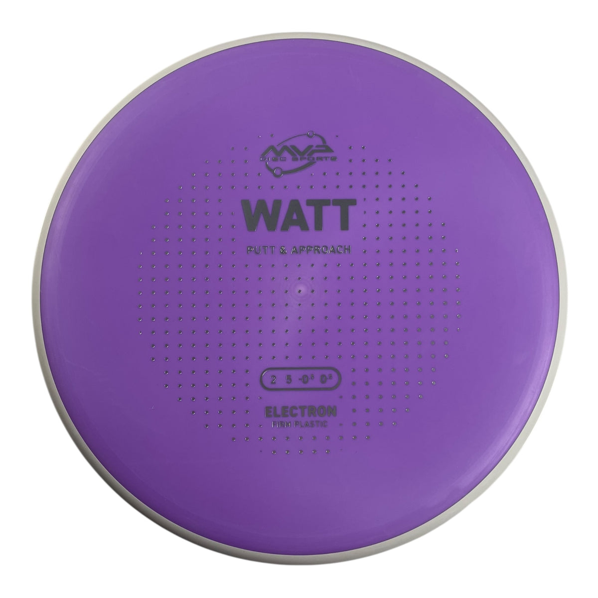 MVP Disc Sports Watt | Electron Firm | Purple/White 174g (Project Lab Coat) Disc Golf