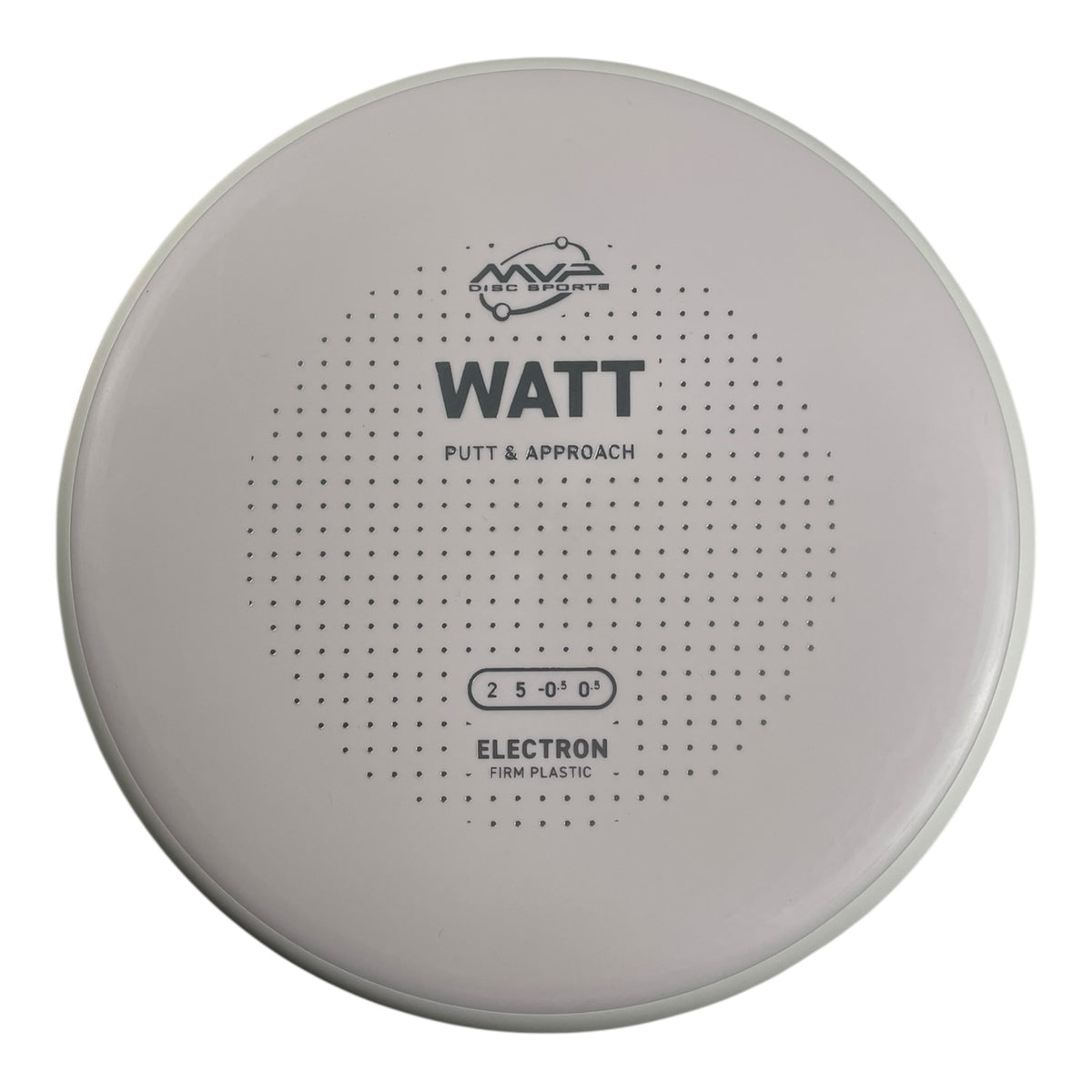 MVP Disc Sports Watt | Electron Firm | White/White 168g (Project Lab Coat) Disc Golf