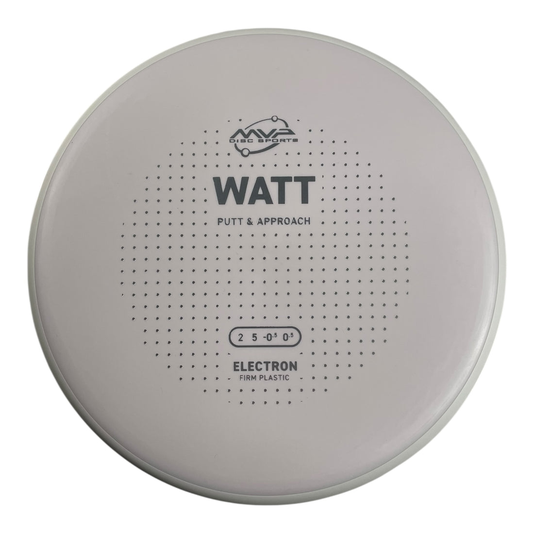 MVP Disc Sports Watt | Electron Firm | White/White 168g (Project Lab Coat) Disc Golf