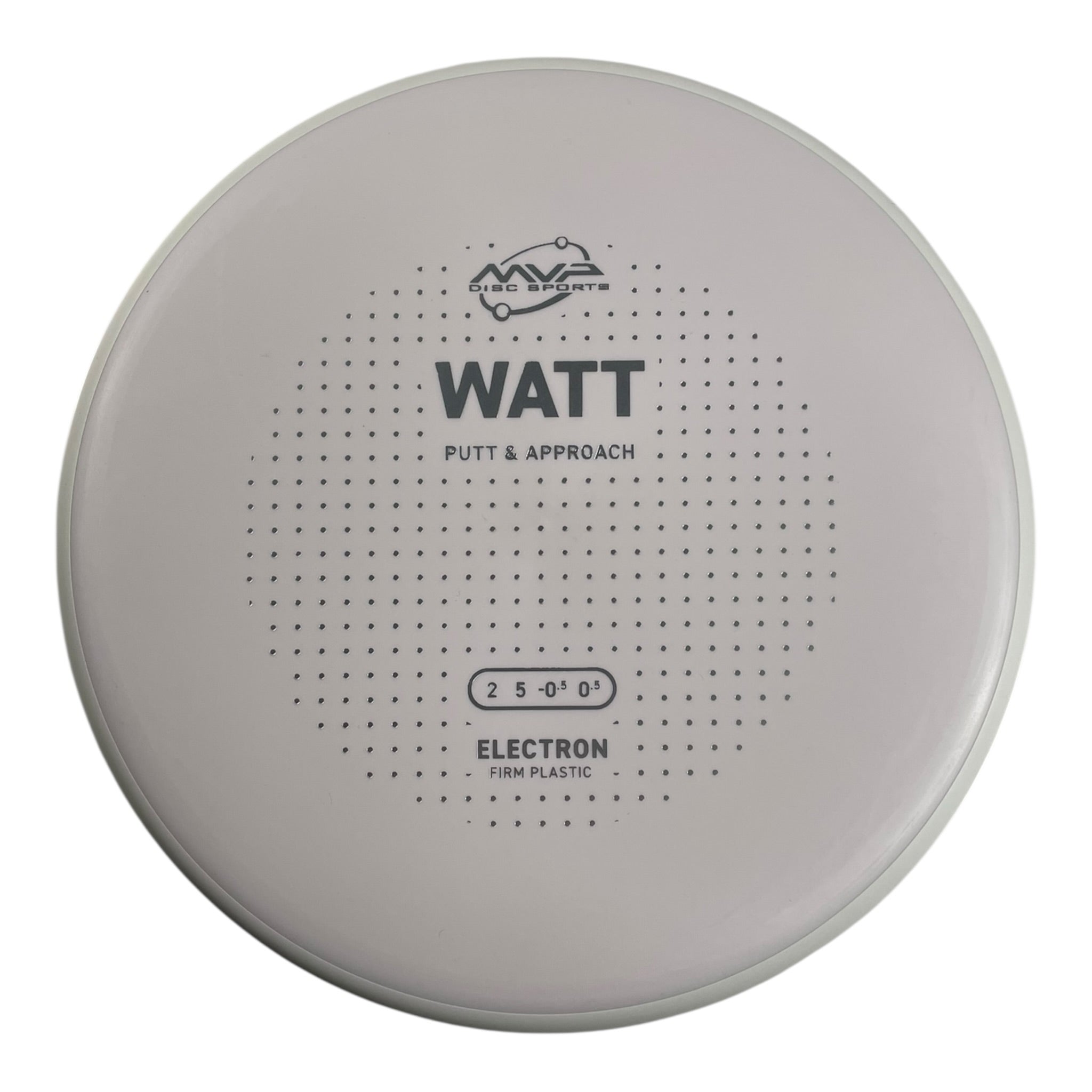 MVP Disc Sports Watt | Electron Firm | White/White 168g (Project Lab Coat) Disc Golf