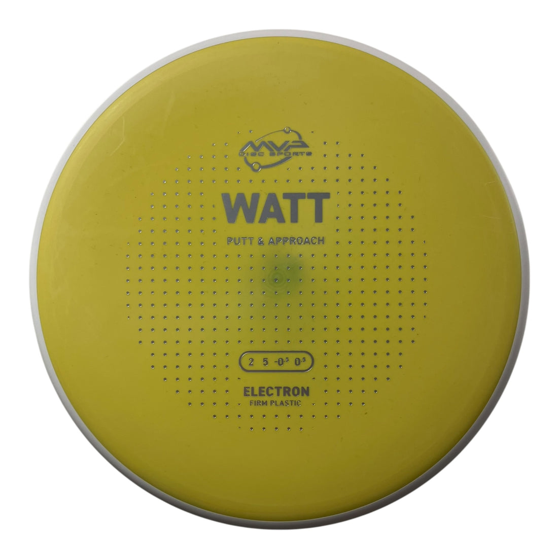 MVP Disc Sports Watt | Electron Firm | Yellow/White 168g (Project Lab Coat) Disc Golf