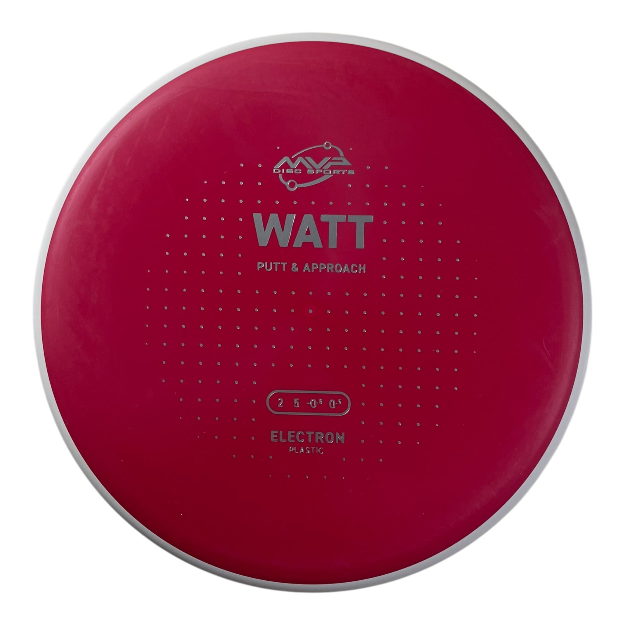 MVP Disc Sports Watt | Electron | Red/White 170-173g (Project Lab Coat) Disc Golf