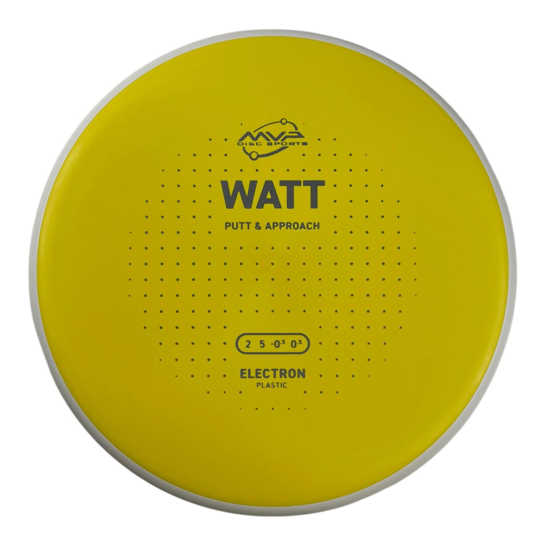 MVP Disc Sports Watt | Electron | Yellow/White 167g (Project Lab Coat) Disc Golf