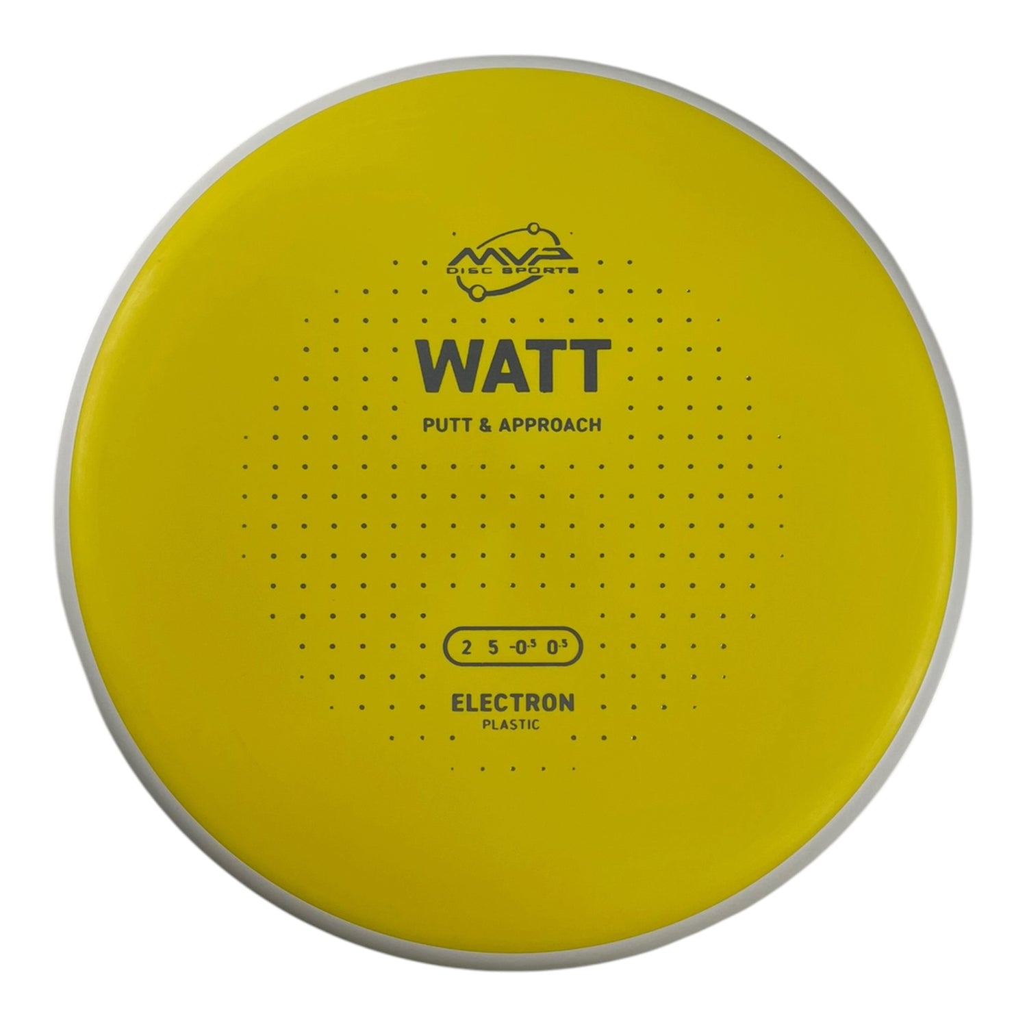 MVP Disc Sports Watt | Electron | Yellow/White 167g (Project Lab Coat) Disc Golf