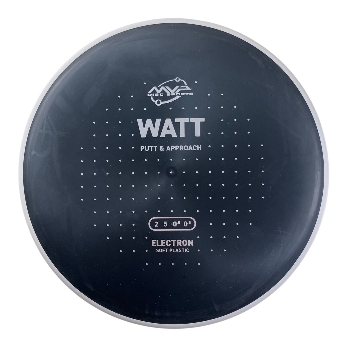 MVP Disc Sports Watt | Electron Soft | Black/White 165-174g (Project Lab Coat) Disc Golf