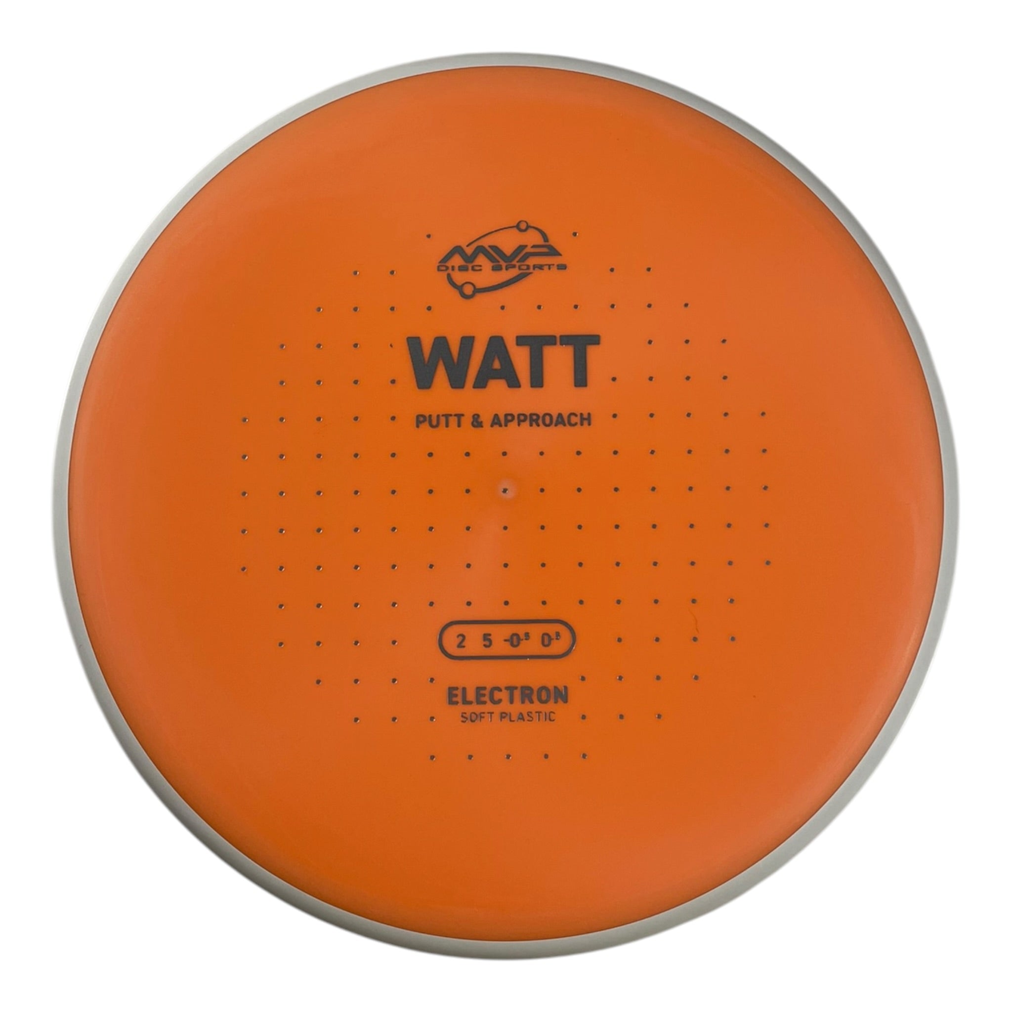 MVP Disc Sports Watt | Electron Soft | Orange/White 169g (Project Lab Coat) Disc Golf