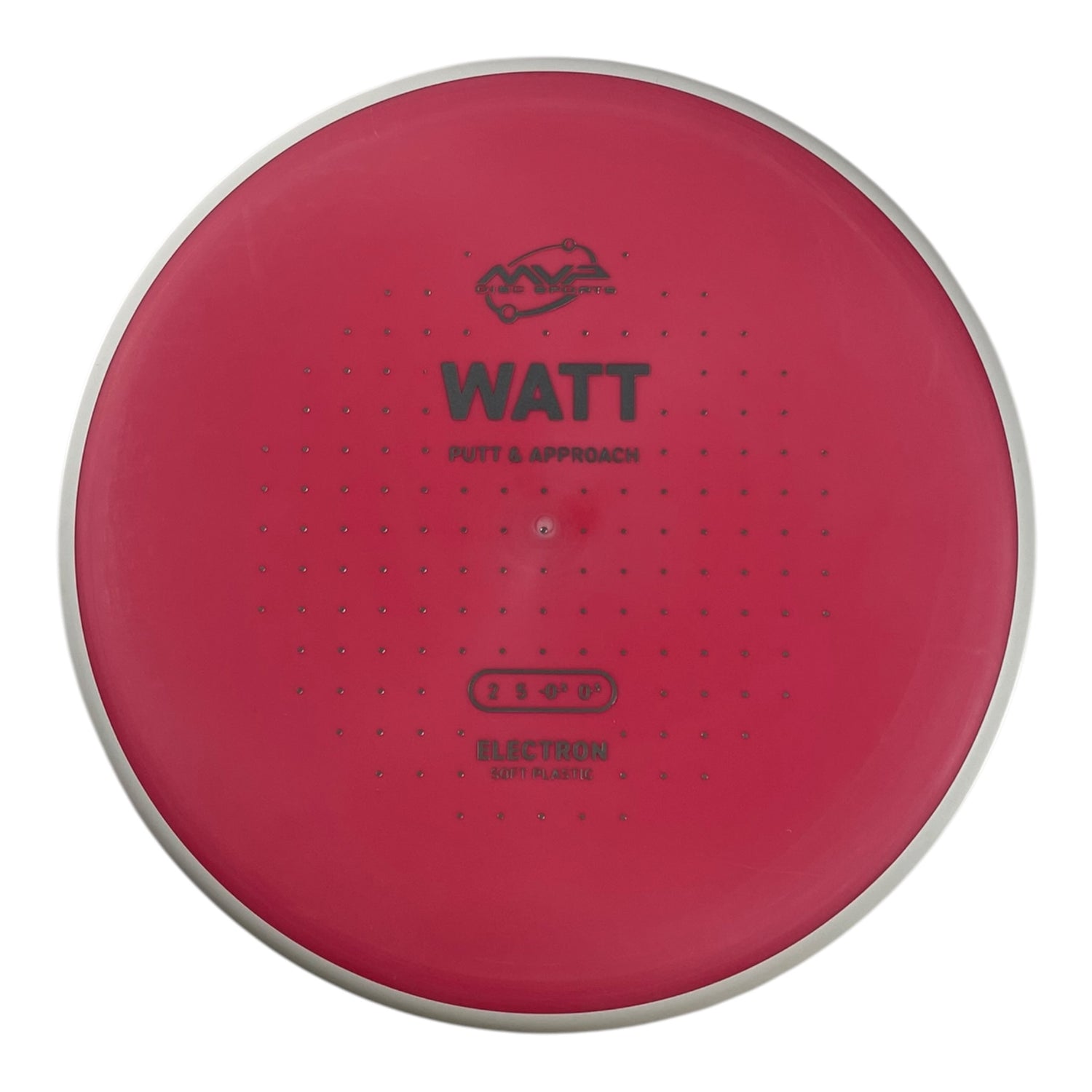 MVP Disc Sports Watt | Electron Soft | Pink/White 166g (Project Lab Coat) Disc Golf
