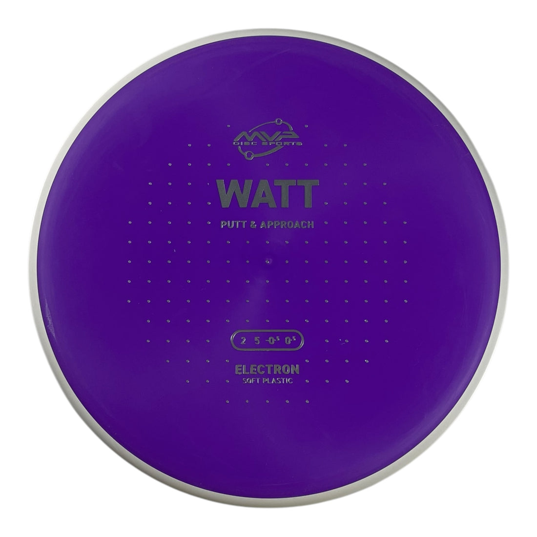 MVP Disc Sports Watt | Electron Soft | Purple/White 172g (Project Lab Coat) Disc Golf