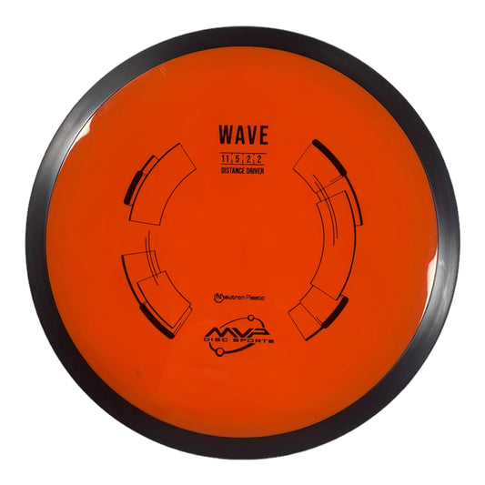 MVP Disc Sports Wave | Neutron | Orange/Black 158g Disc Golf