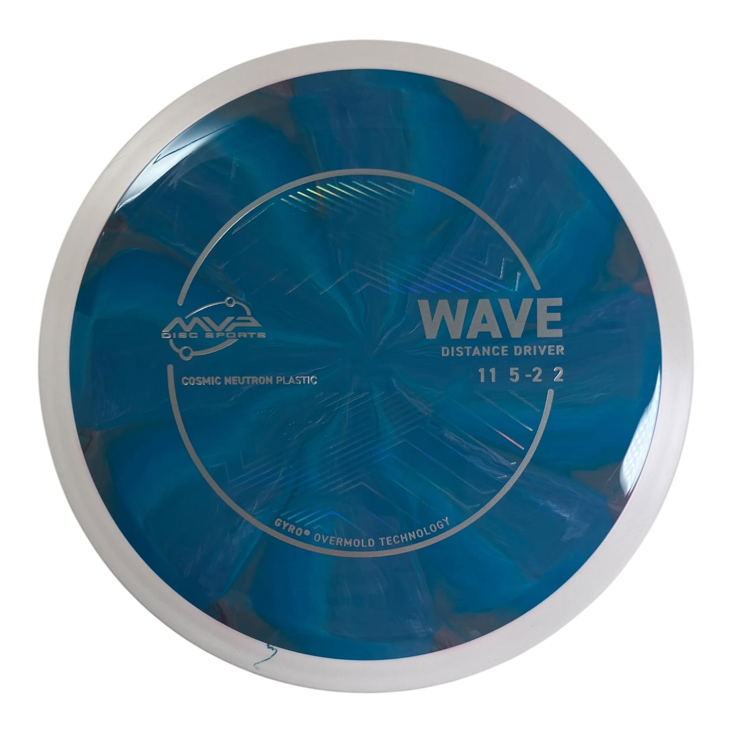 MVP Disc Sports Wave | Cosmic Neutron | Blue/White 169g (Project Lab Coat) Disc Golf