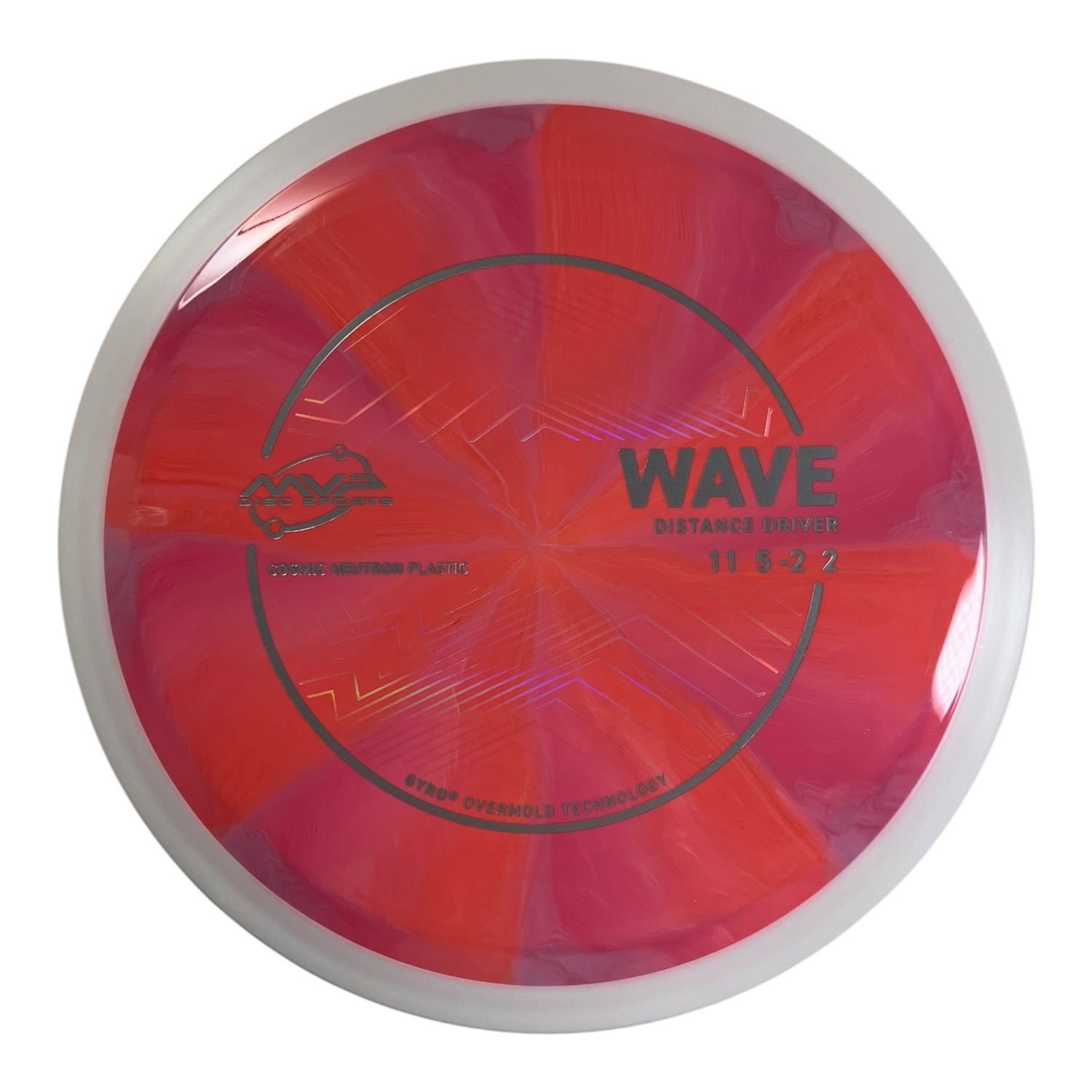 MVP Disc Sports Wave | Cosmic Neutron | Orange/White 168g (Project Lab Coat) Disc Golf