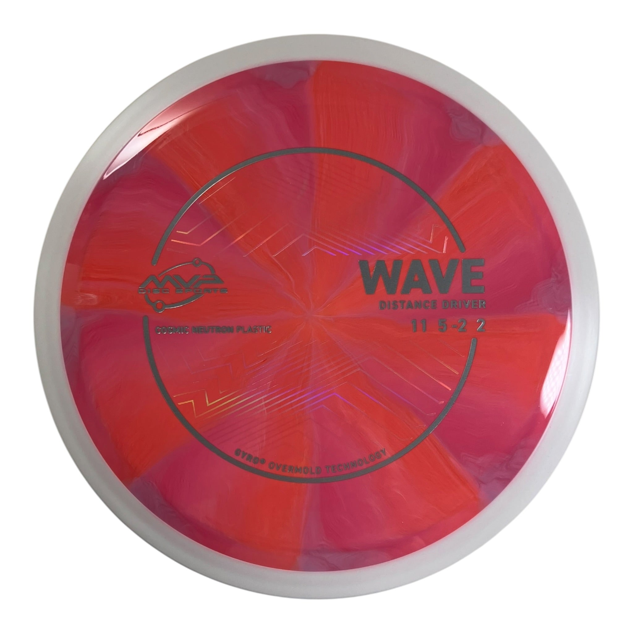 MVP Disc Sports Wave | Cosmic Neutron | Orange/White 168g (Project Lab Coat) Disc Golf