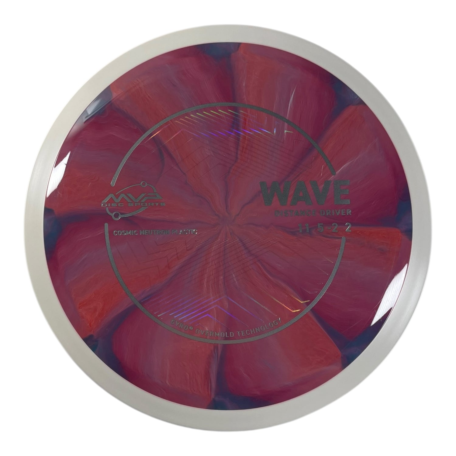 MVP Disc Sports Wave | Cosmic Neutron | Pink/Black 169g (Project Lab Coat) Disc Golf