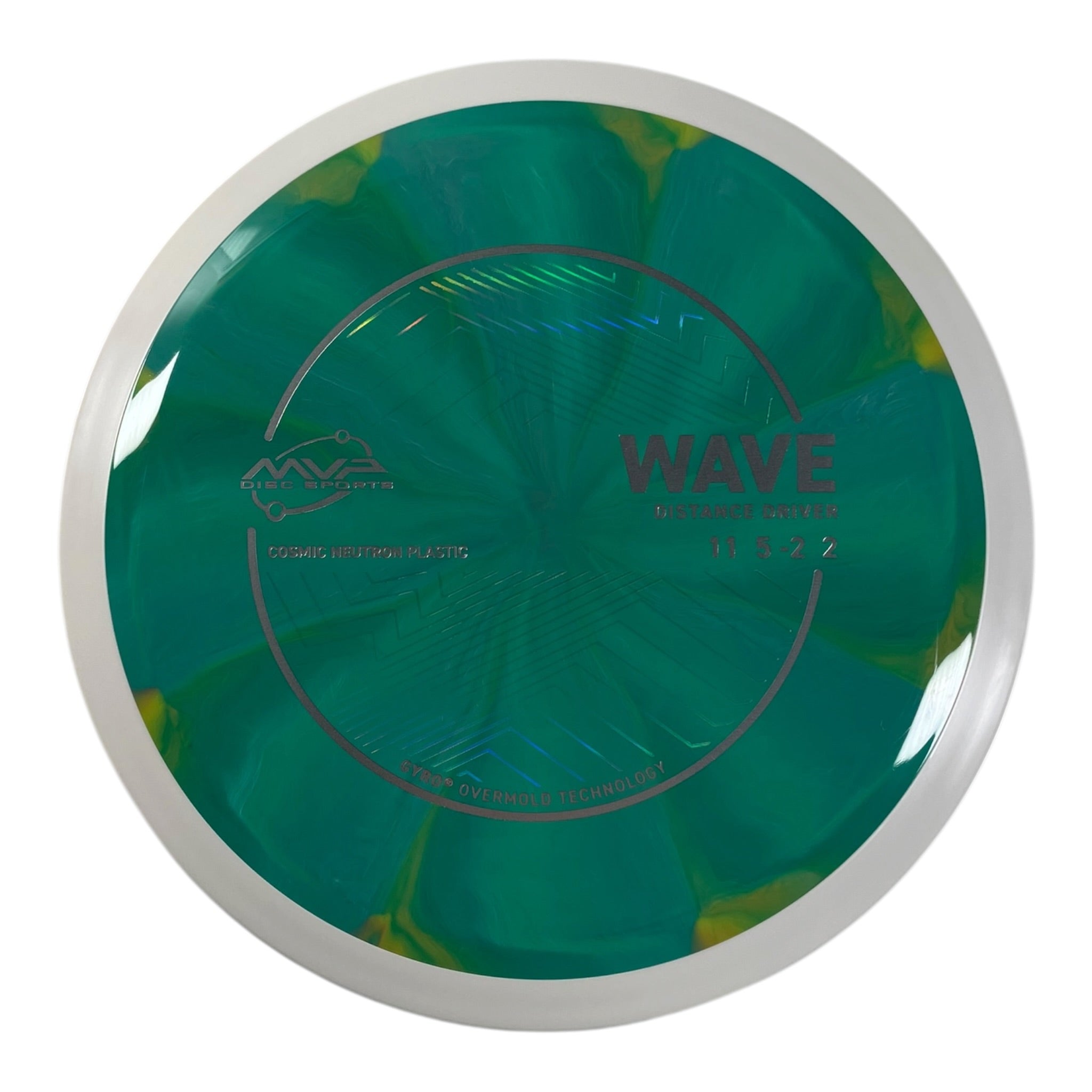 MVP Disc Sports Wave | Cosmic Neutron | Teal/White 162g (Project Lab Coat) Disc Golf