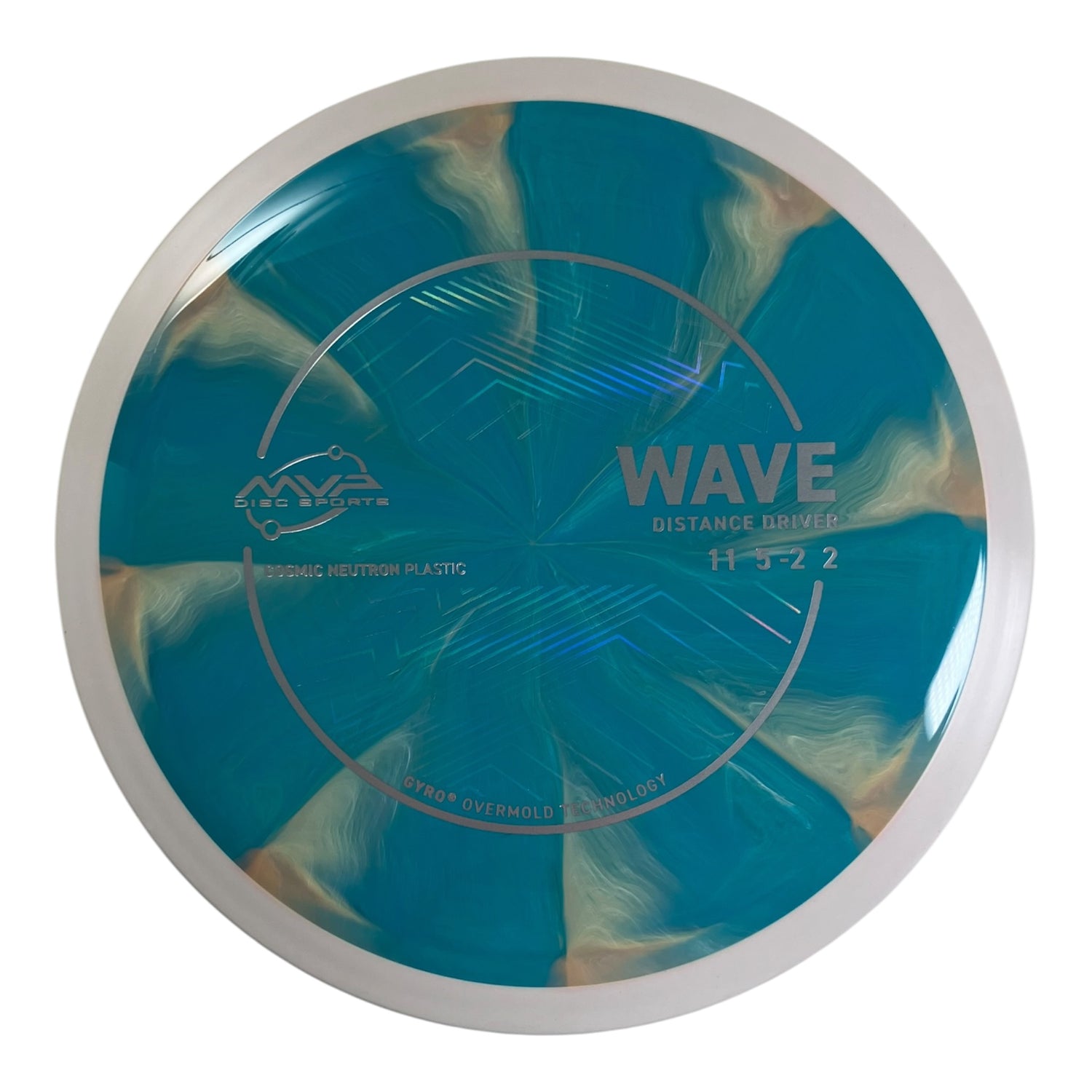 MVP Disc Sports Wave | Cosmic Neutron | Teal/White 174g (Project Lab Coat) Disc Golf