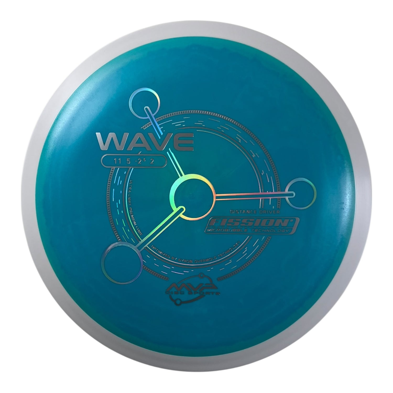 MVP Disc Sports Wave | Fission | Green/White 146g (Project Lab Coat) Disc Golf