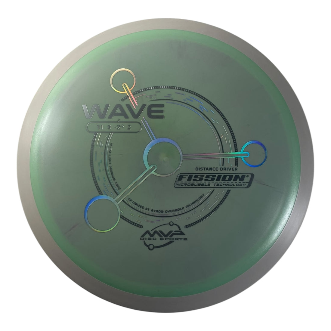 MVP Disc Sports Wave | Fission | Green/White 169g (Project Lab Coat) Disc Golf