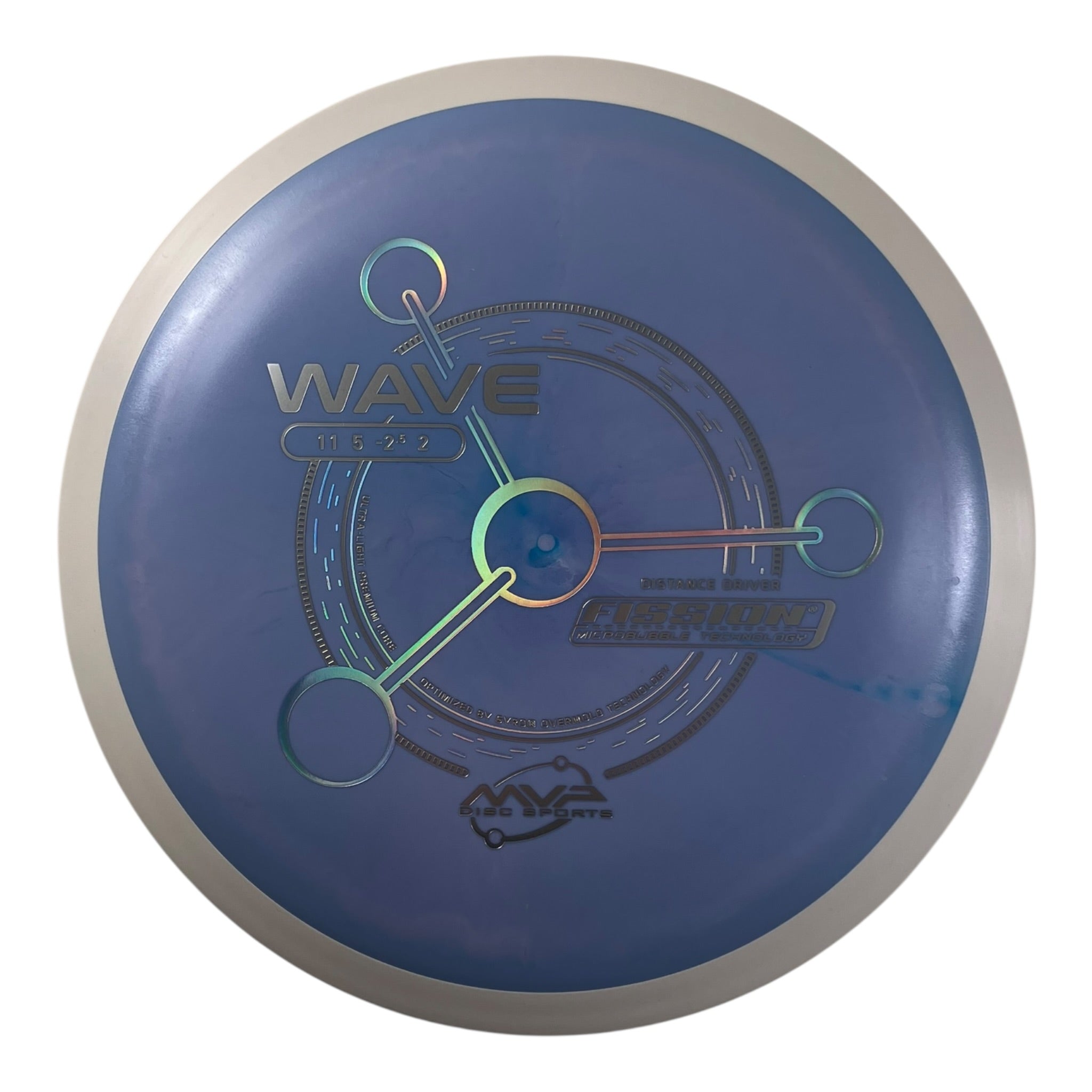 MVP Disc Sports Wave | Fission | Lilac/White 158g (Project Lab Coat) Disc Golf