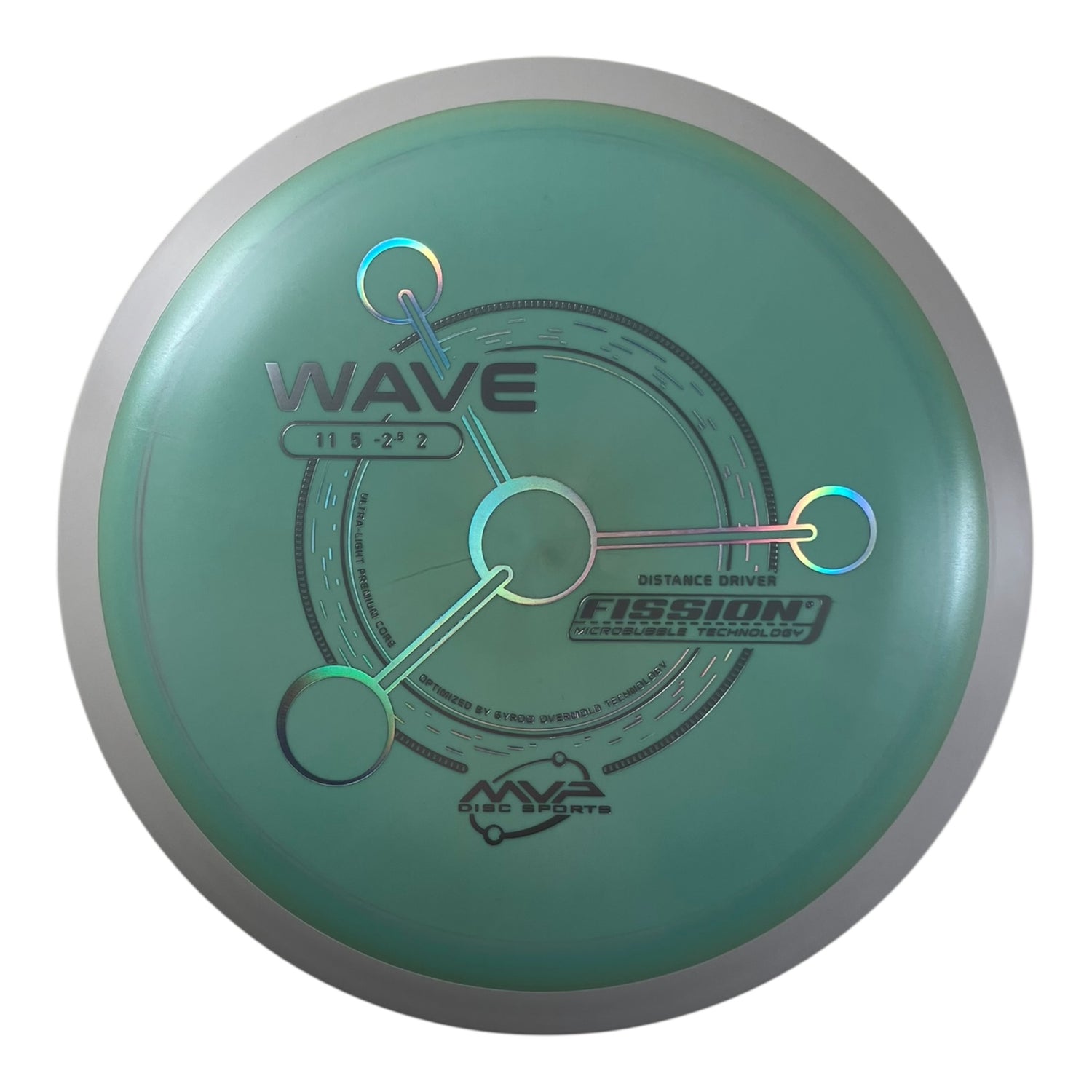 MVP Disc Sports Wave | Fission | Mint/White 169g (Project Lab Coat) Disc Golf