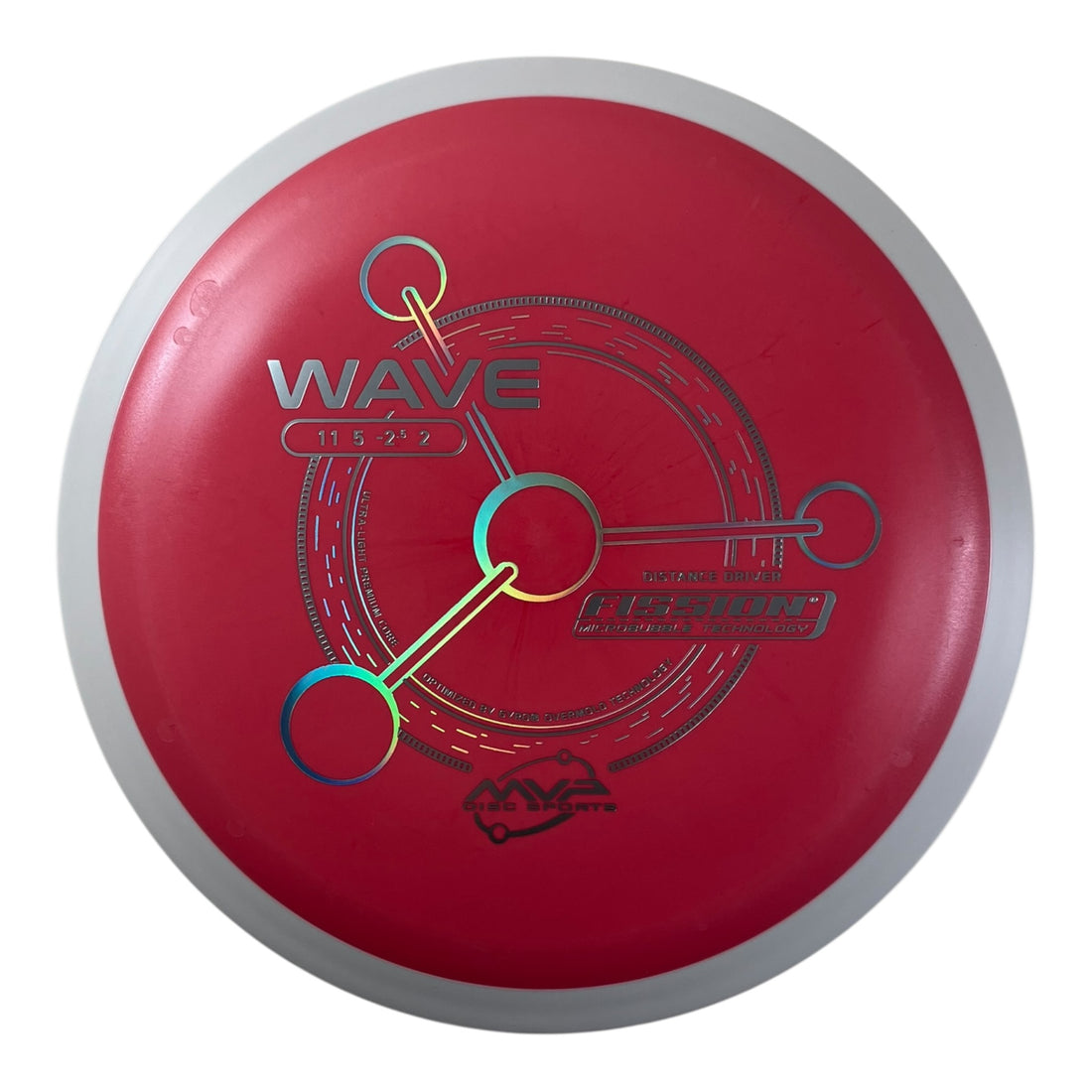 MVP Disc Sports Wave | Fission | Pink/White 146-169g (Project Lab Coat) Disc Golf