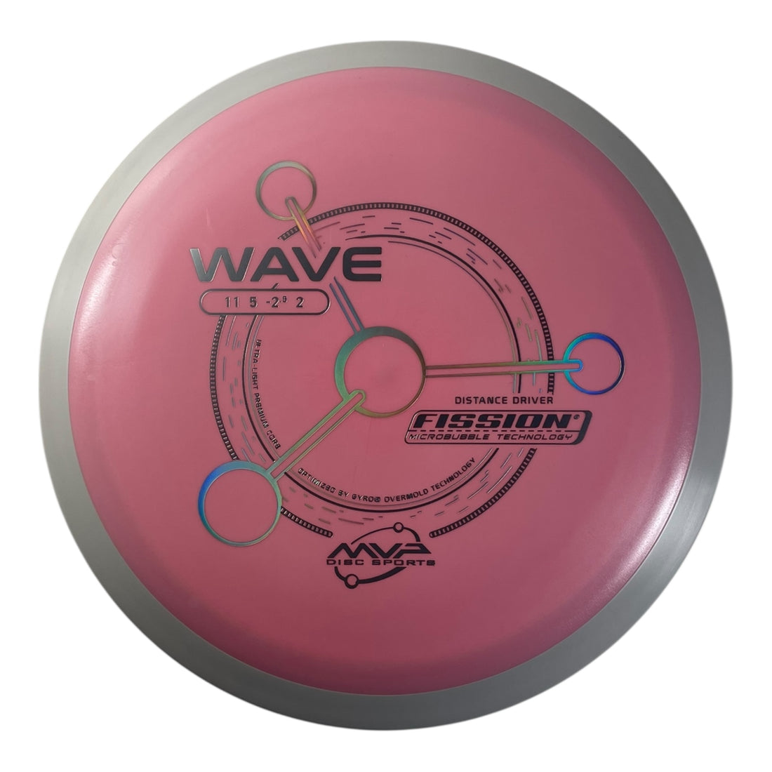 MVP Disc Sports Wave | Fission | Pink/White 156g (Project Lab Coat) Disc Golf