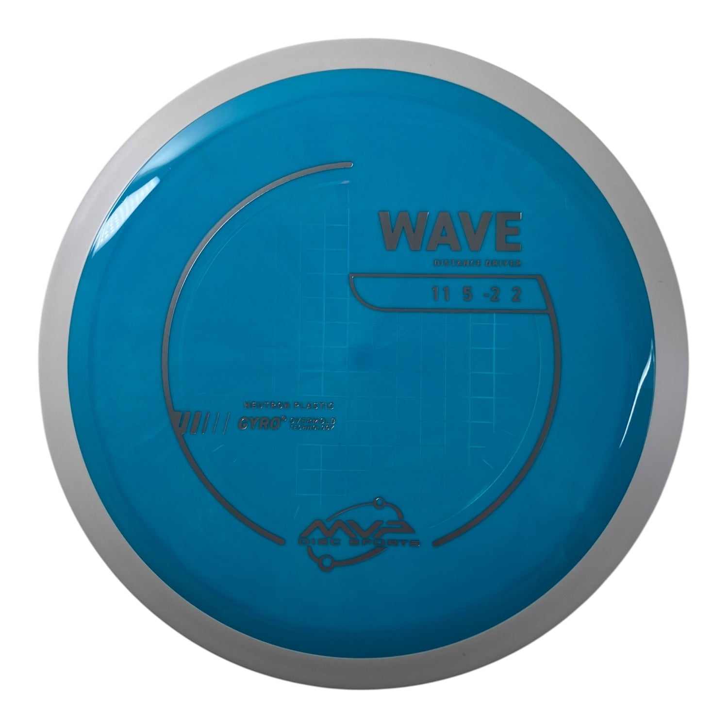 MVP Disc Sports Wave | Neutron | Blue/White 174g (Project Lab Coat) Disc Golf