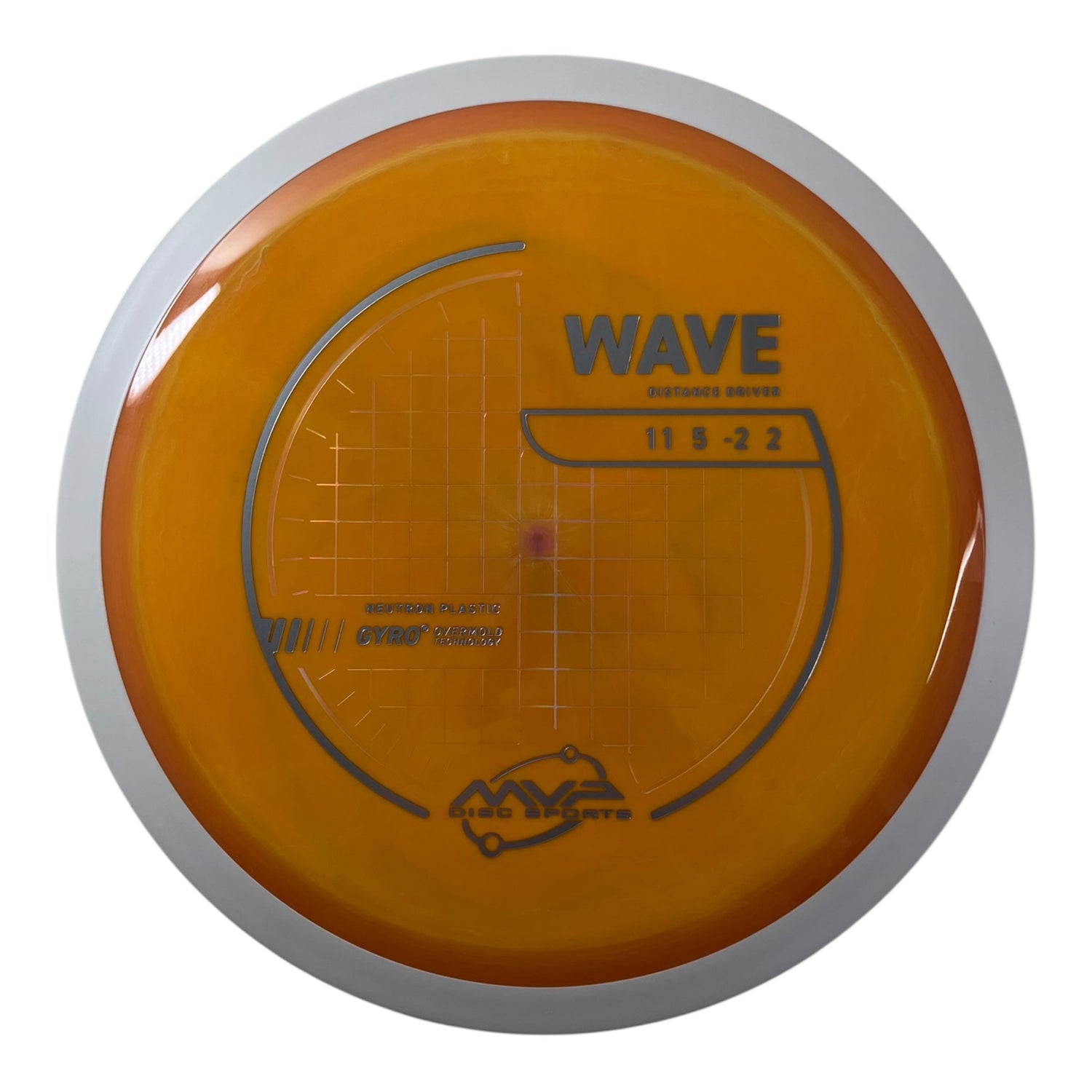 MVP Disc Sports Wave | Neutron | Orange/White 169g (Project Lab Coat) Disc Golf