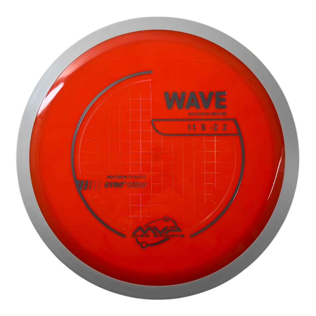 MVP Disc Sports Wave | Neutron | Orange/White 169g (Project Lab Coat) Disc Golf