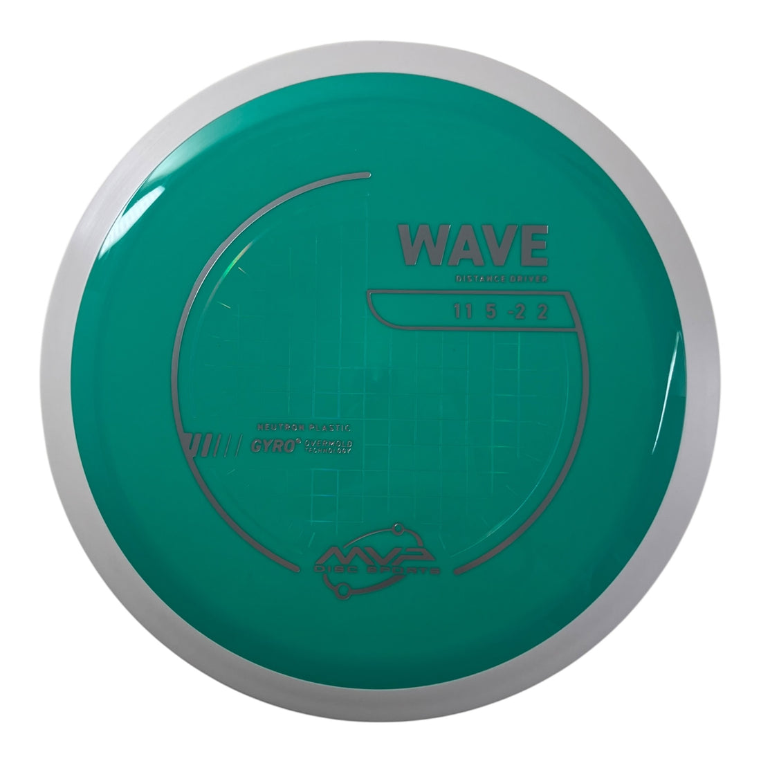 MVP Disc Sports Wave | Neutron | Teal/White 169g (Project Lab Coat) Disc Golf