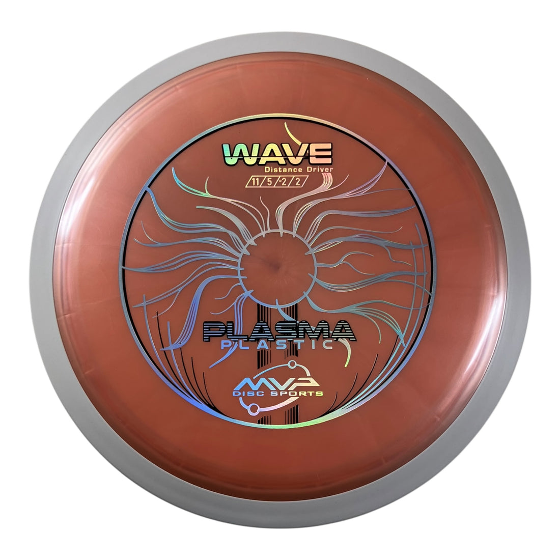 MVP Disc Sports Wave | Plasma | Orange/White 173g (Project Lab Coat) Disc Golf