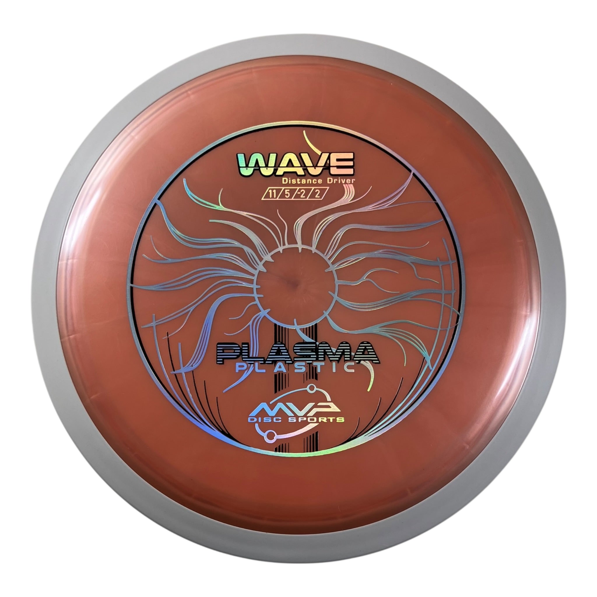 MVP Disc Sports Wave | Plasma | Orange/White 173g (Project Lab Coat) Disc Golf