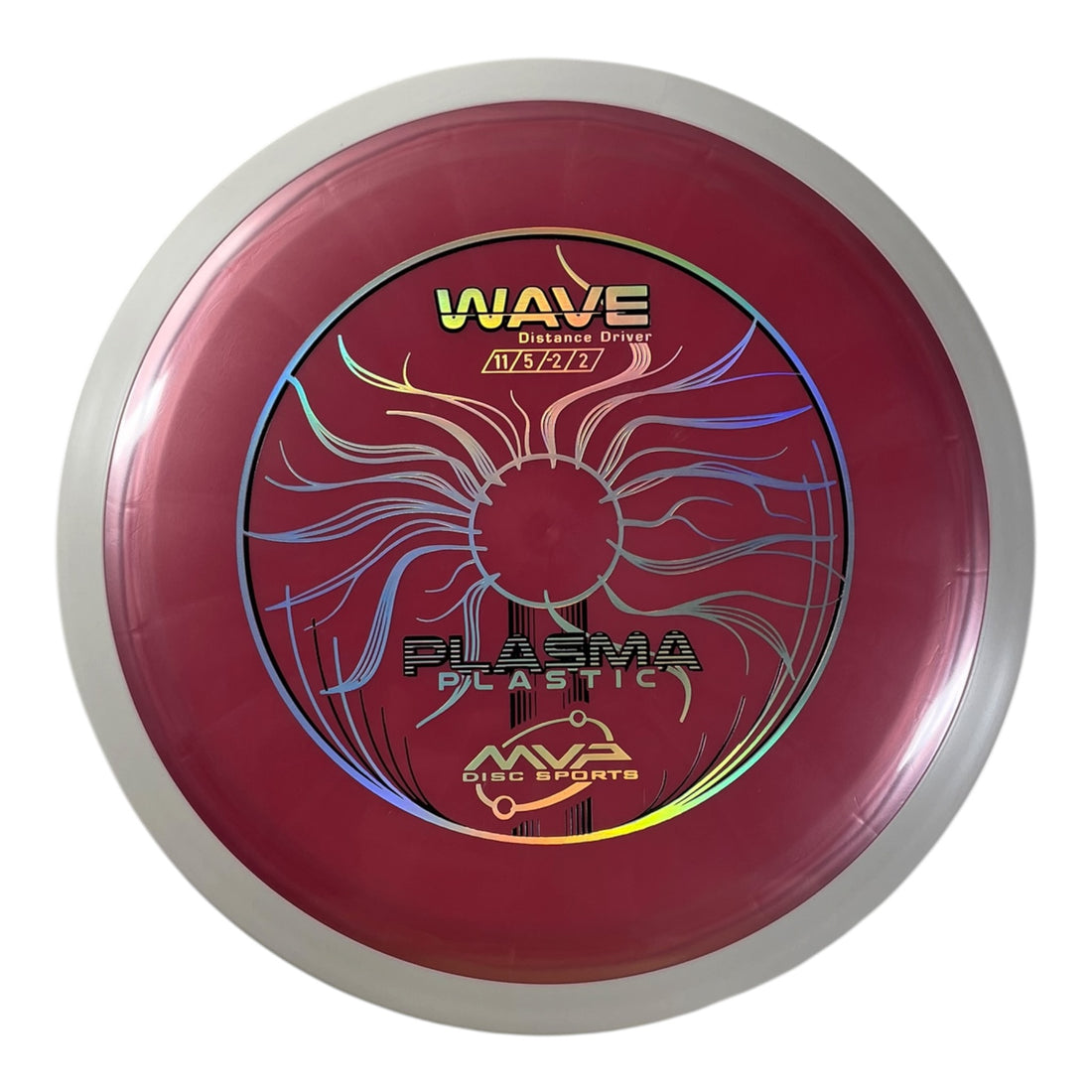 MVP Disc Sports Wave | Plasma | Pink/White 161-168g (Project Lab Coat) Disc Golf