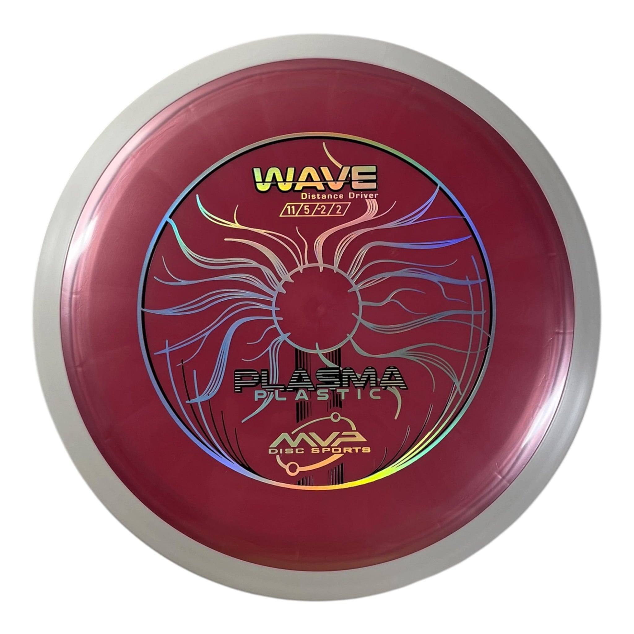 MVP Disc Sports Wave | Plasma | Pink/White 161-168g (Project Lab Coat) Disc Golf