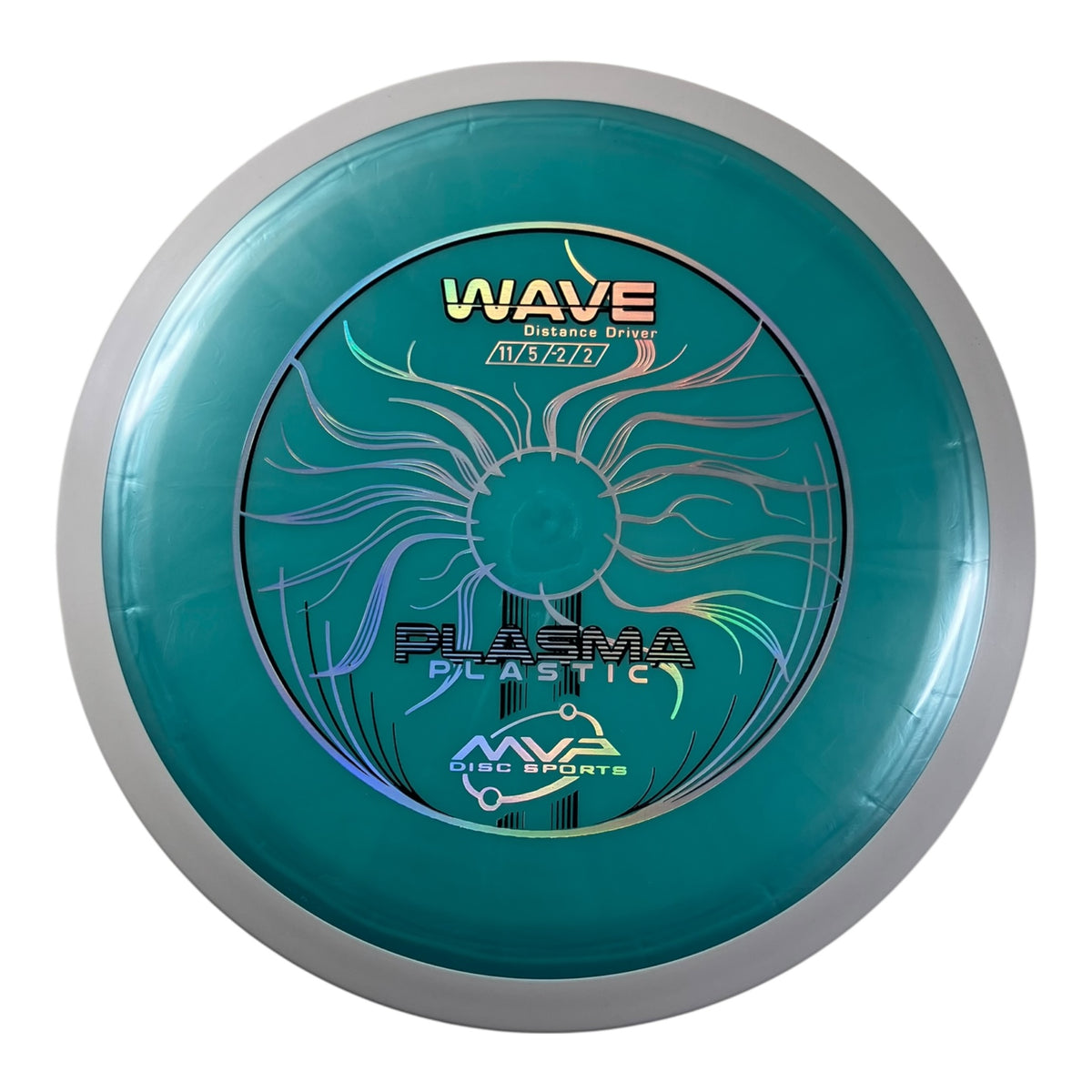 MVP Disc Sports Wave | Plasma | Teal/White 164-170g (Project Lab Coat) Disc Golf