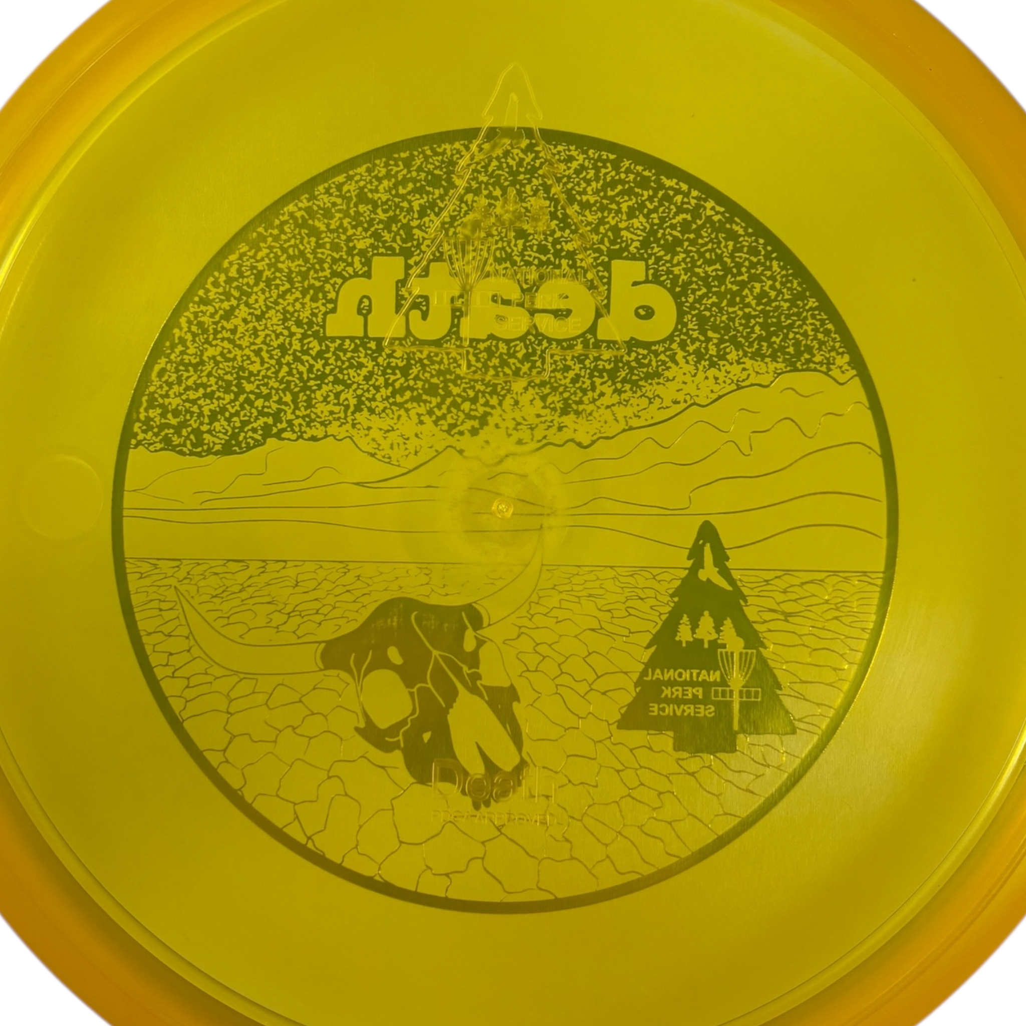 National Perk Service Death | Wind | Canary/Blood Red 177g (First Run) Disc Golf