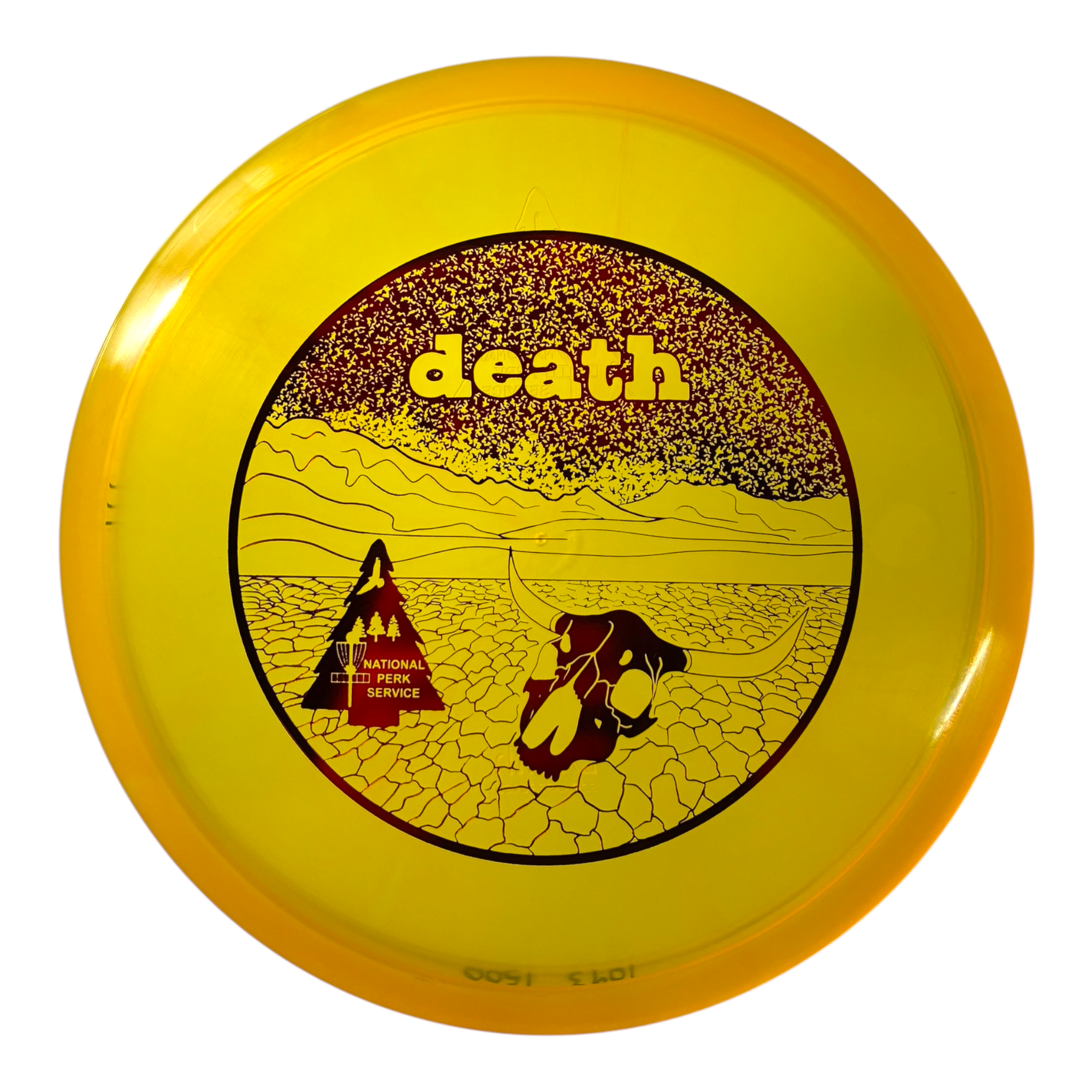 National Perk Service Death | Wind | Canary/Blood Red 177g (First Run) Disc Golf